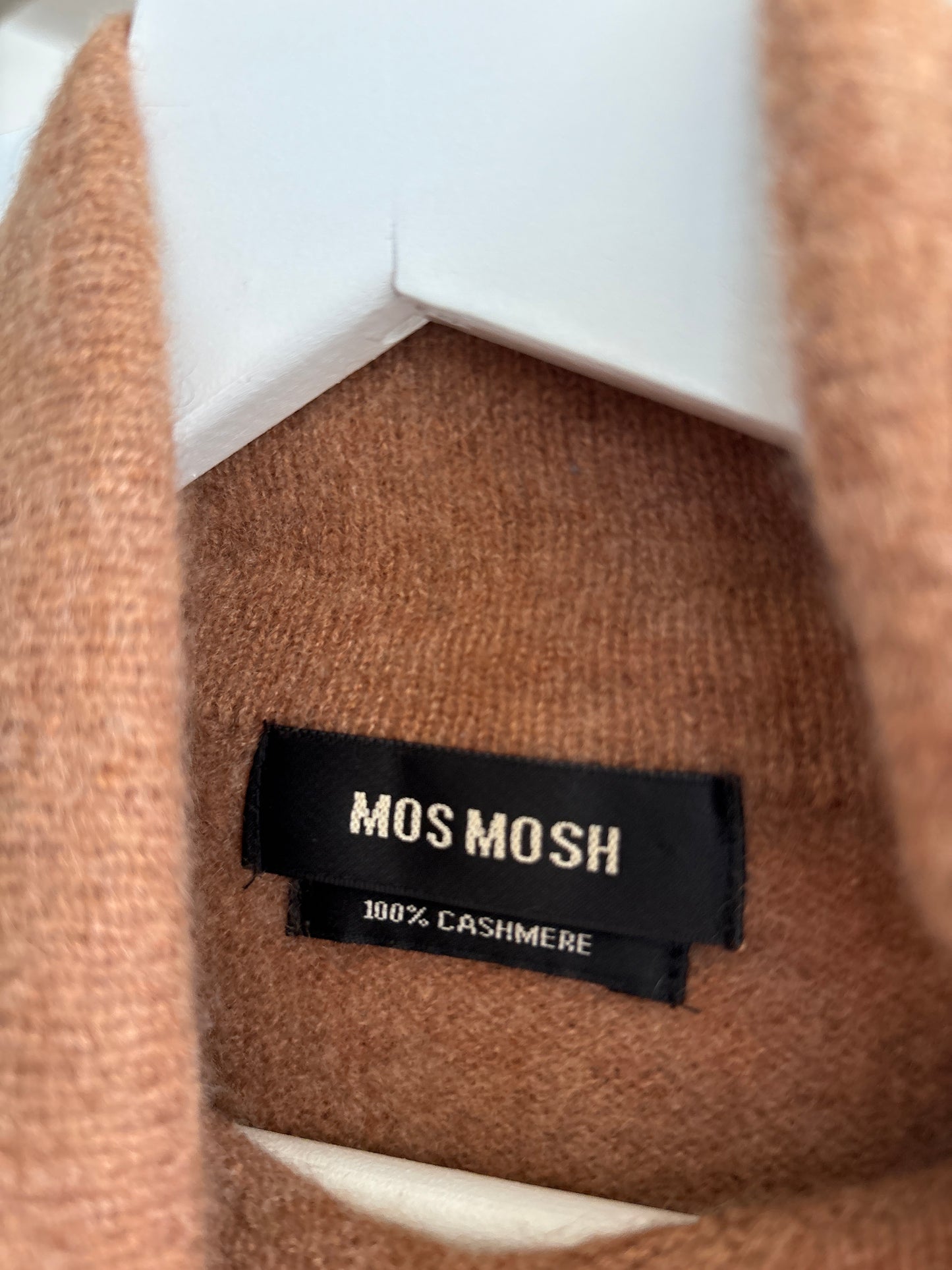 Maleta camel din cașmir multiply de brand premium