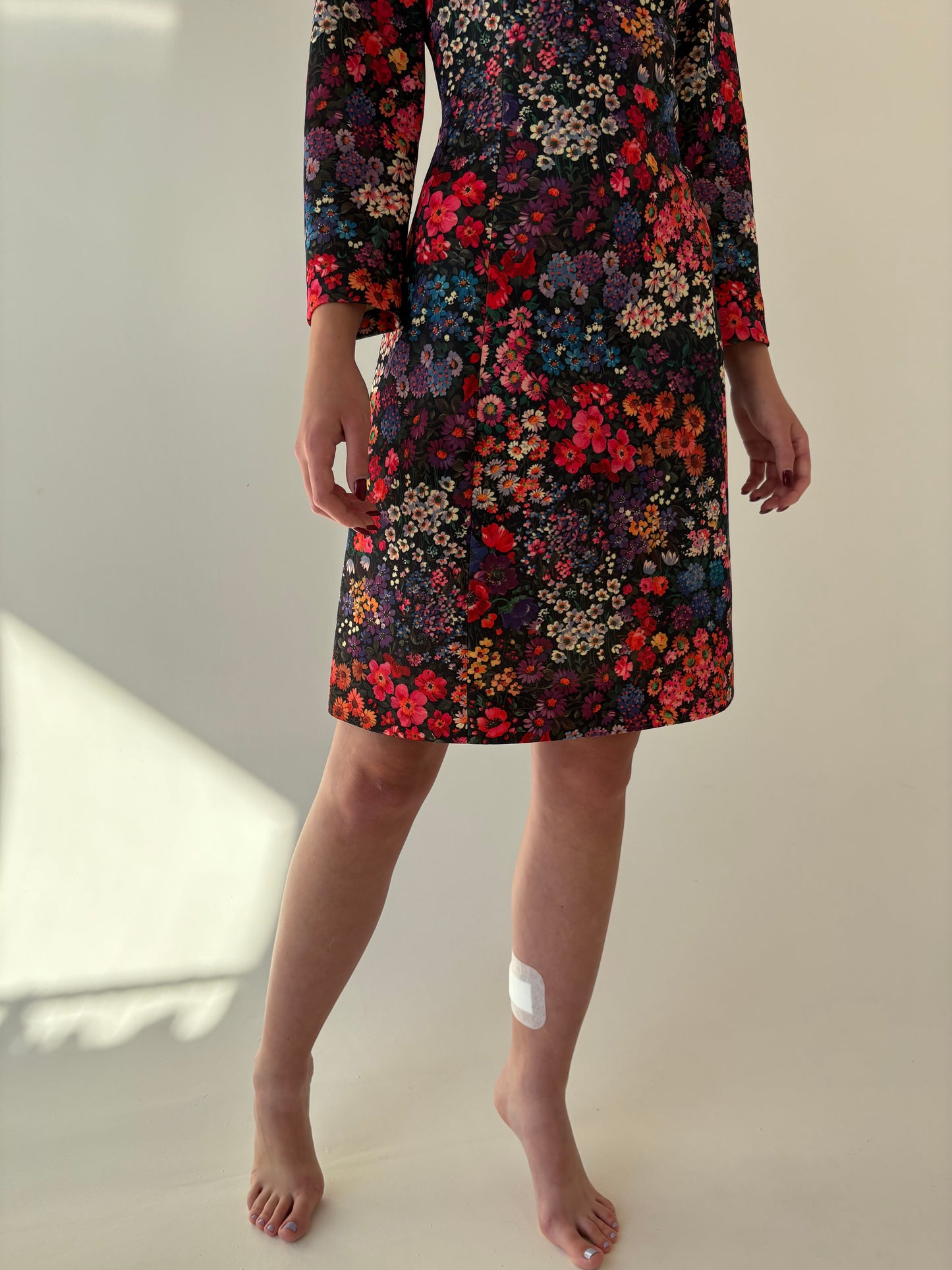 Rochie Old vintage cu print floral superb late 70s