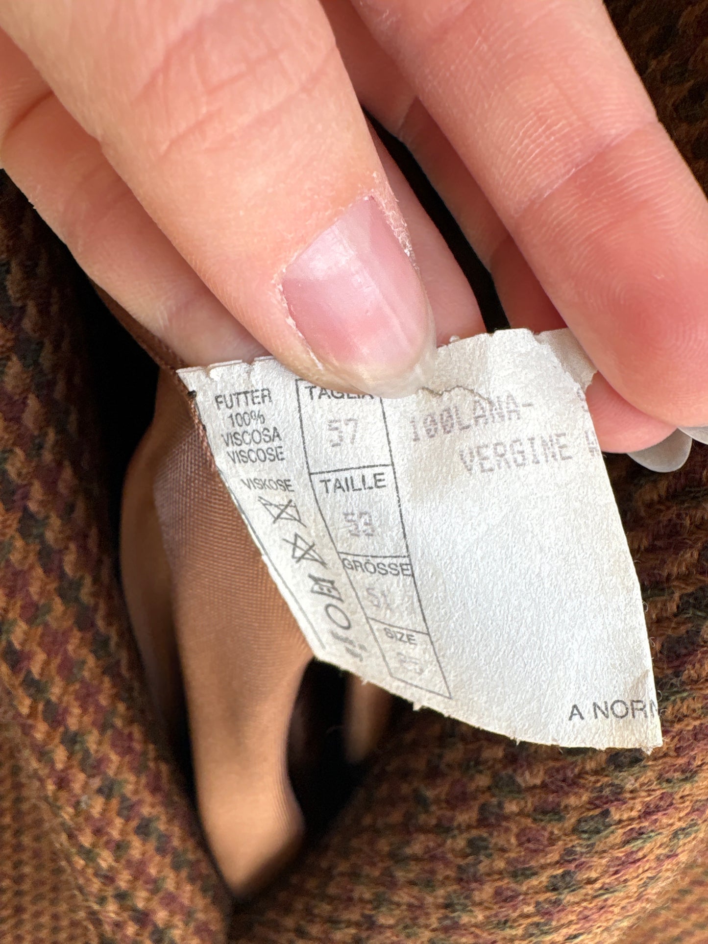 Sacou din tweed excepțional de lana extrafina gros în culori superbe