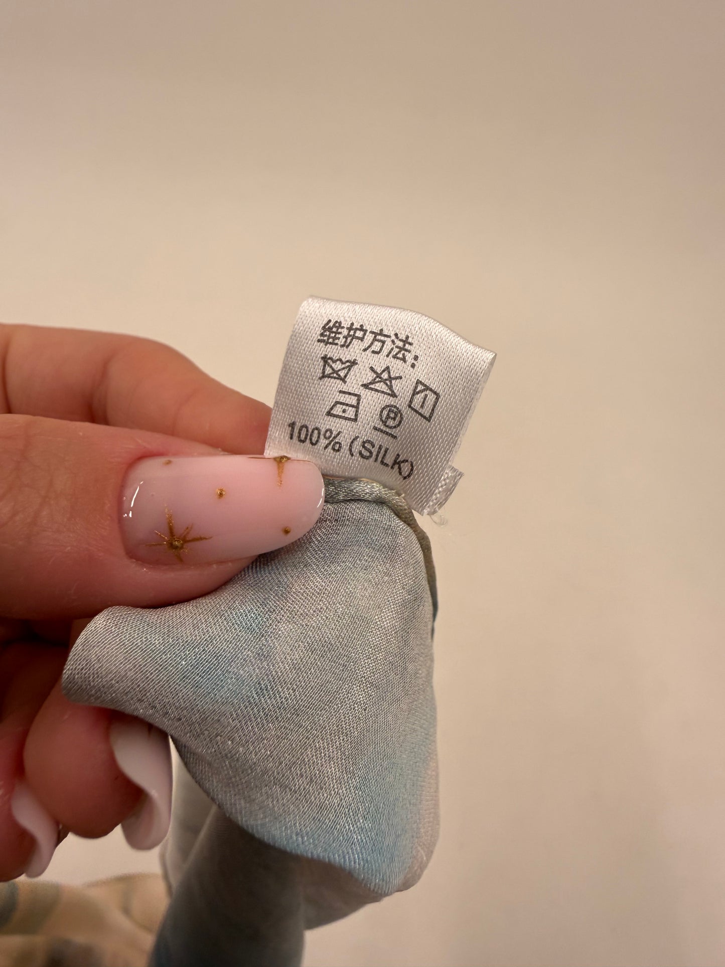 Eșarfă din mătase naturală cu influențe asiatice excepțională