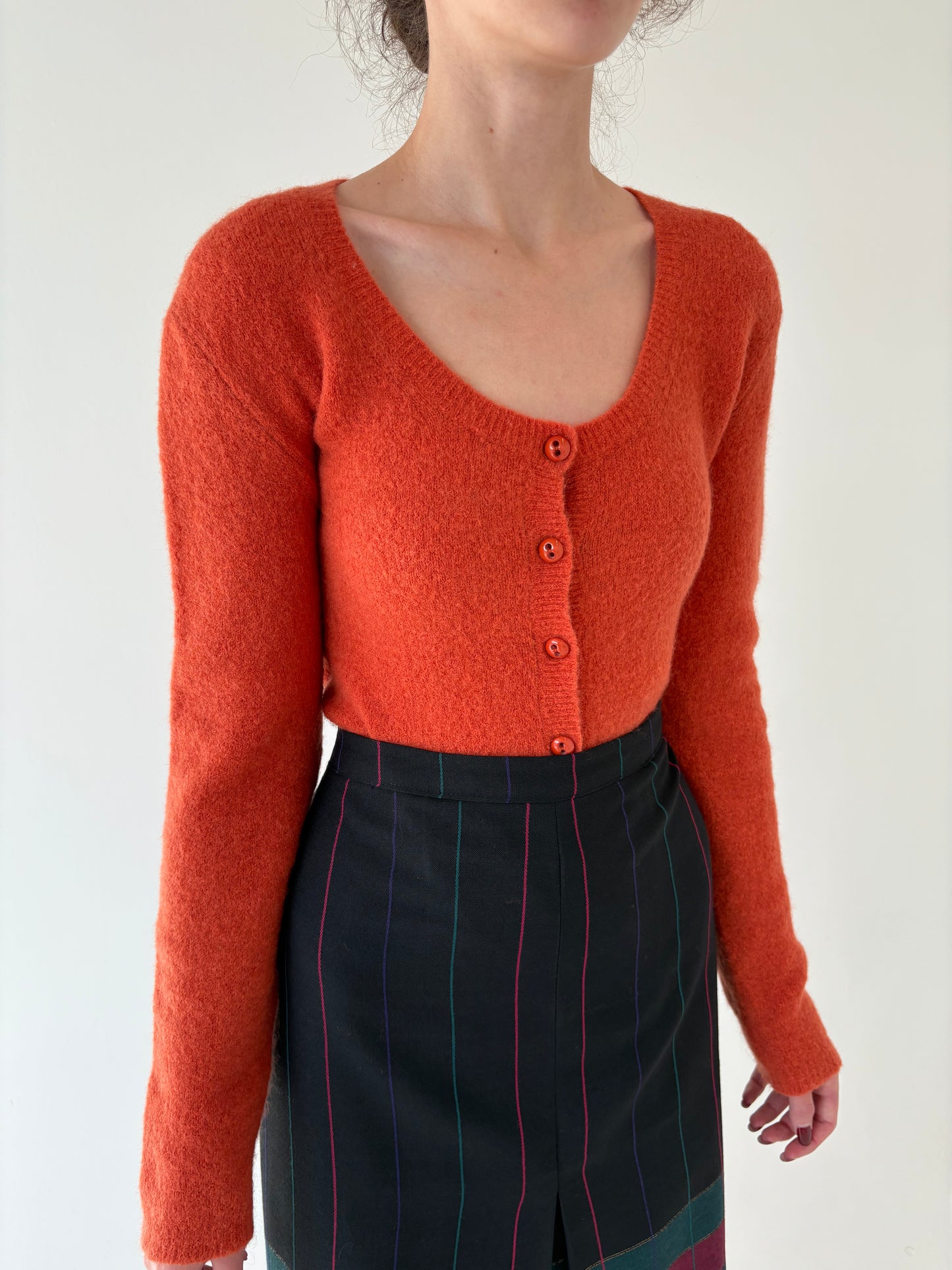 Cardigan luxury Marella by Max Mara din baby mohair