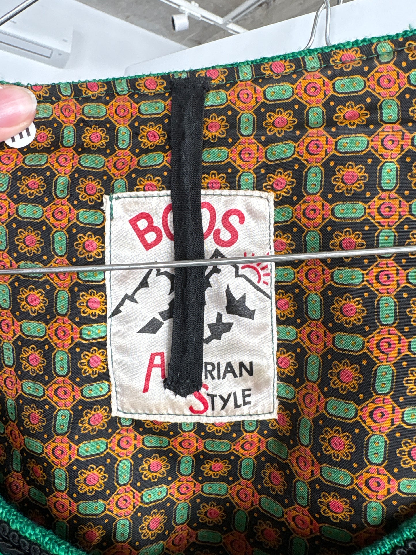 Sacou vintage din pânză ultra cambrat verde smarald excepțional