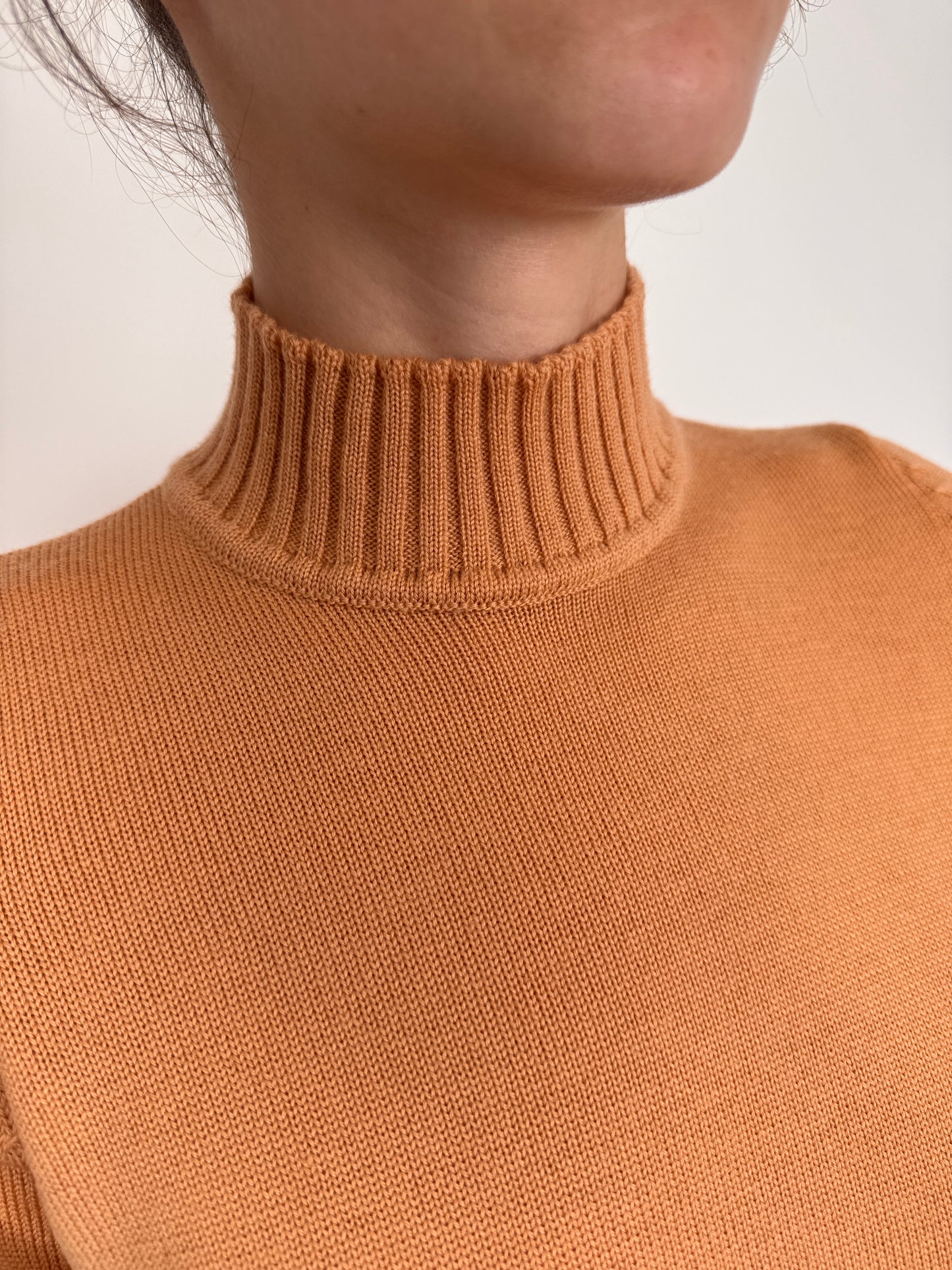Maleta copper Tan din lana merino extrafina