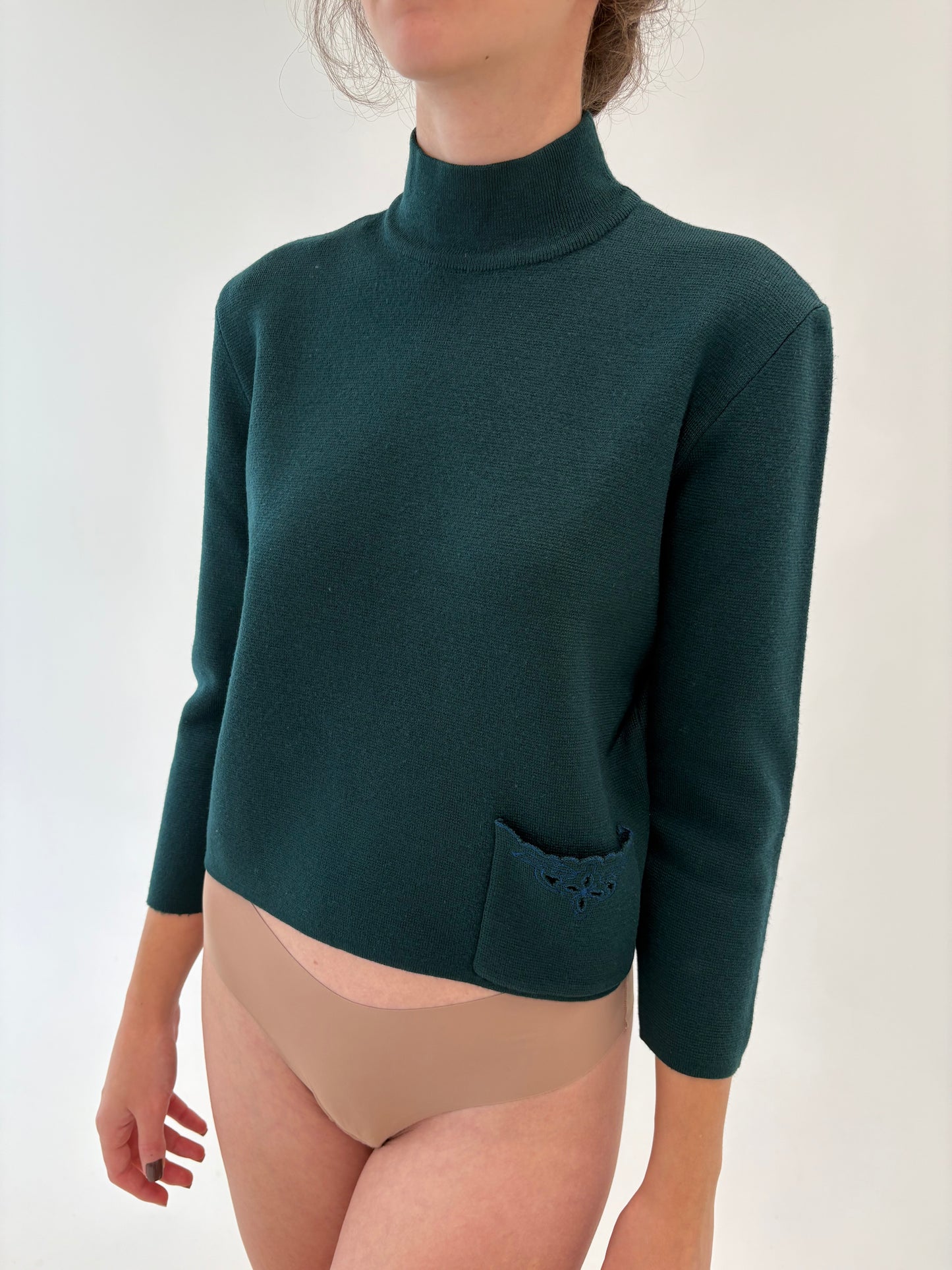 Maleta petite din lana merino extrafina de gramaj mare