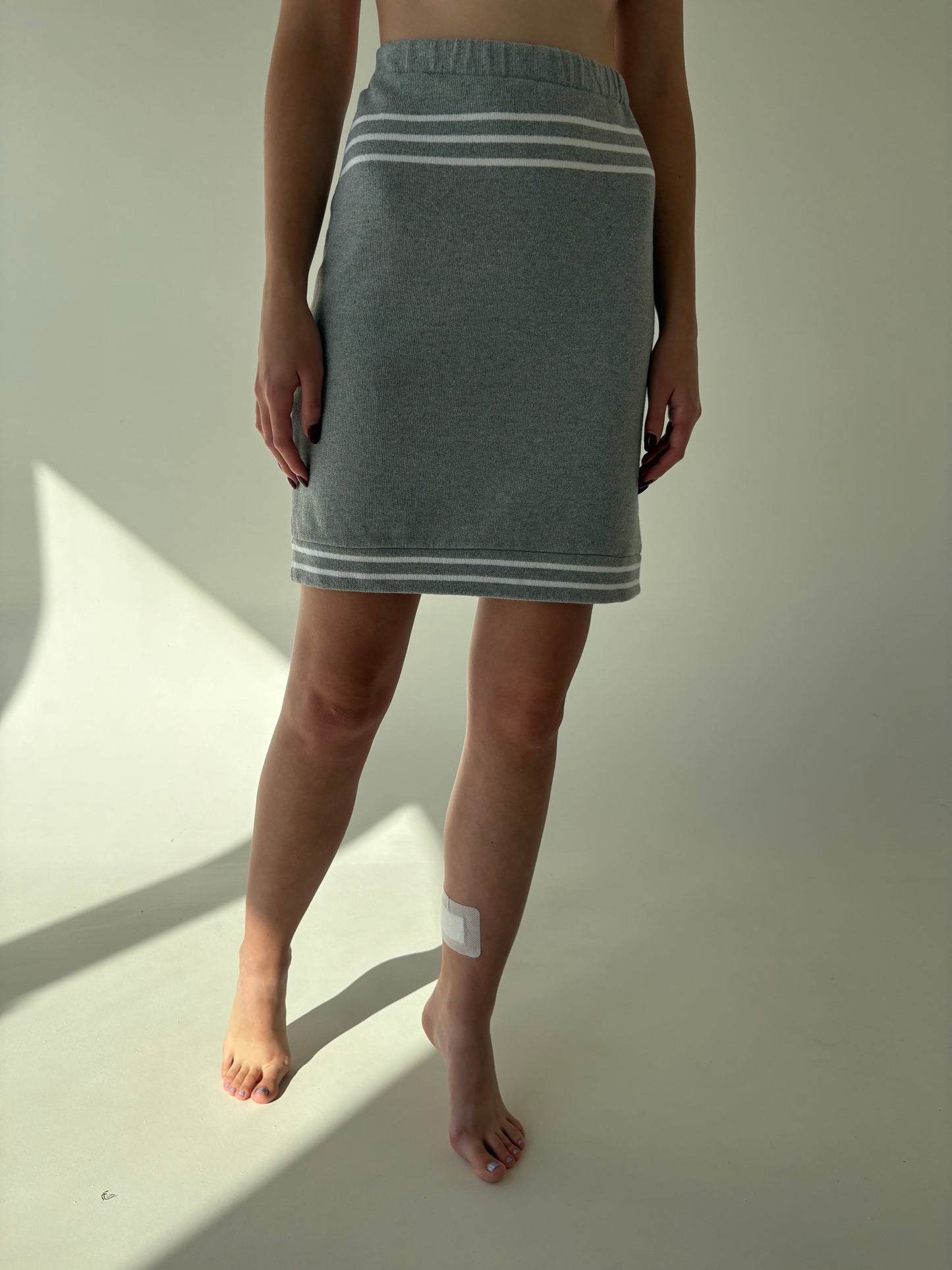 Set în stil Thom Browne din jerse de gramaj mare din bumbac