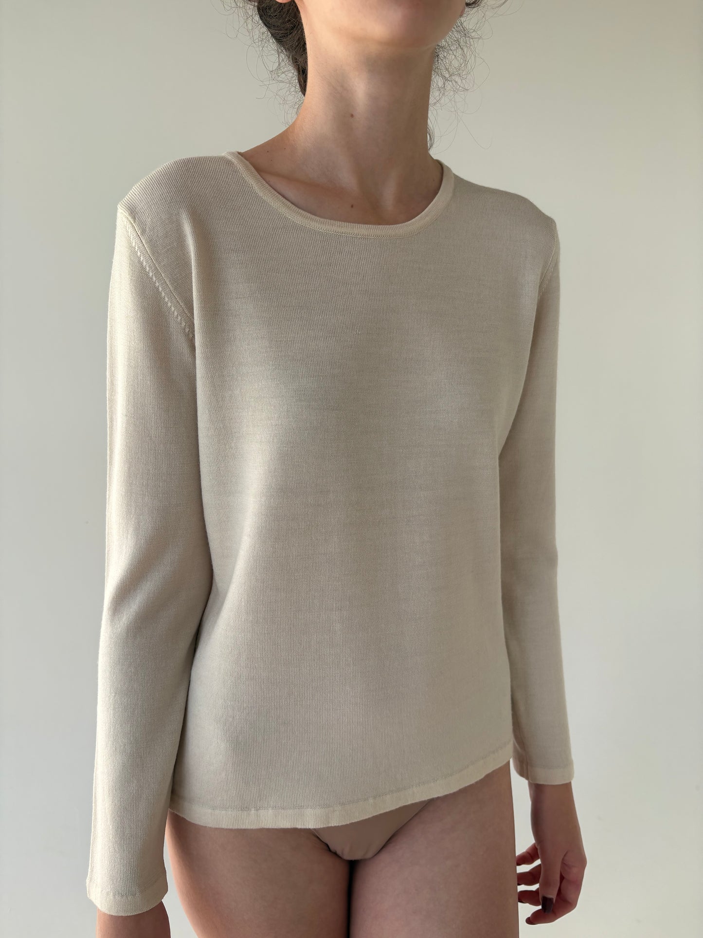 Pulover super premium italian din lana merino extrafina de gramaj mare