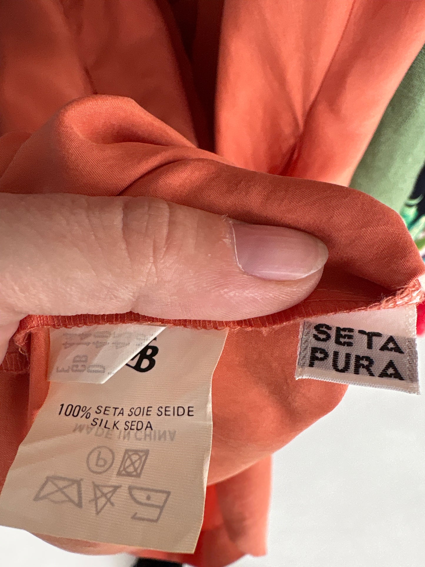 Rochie vintage din mătase naturală cu talie ultra înaltă marcată
