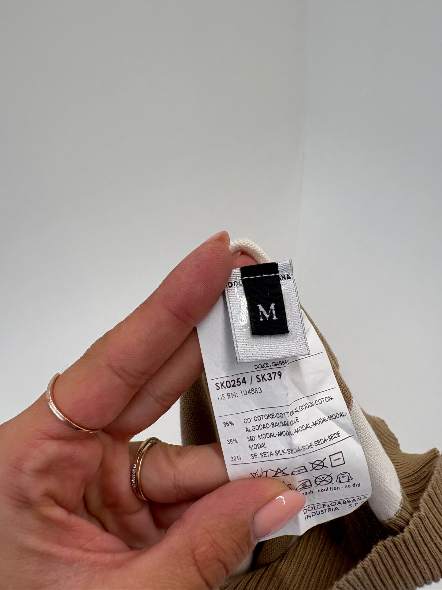Bluză Dolce & Gabbana din jerse de mătase natural, modal și bumbac