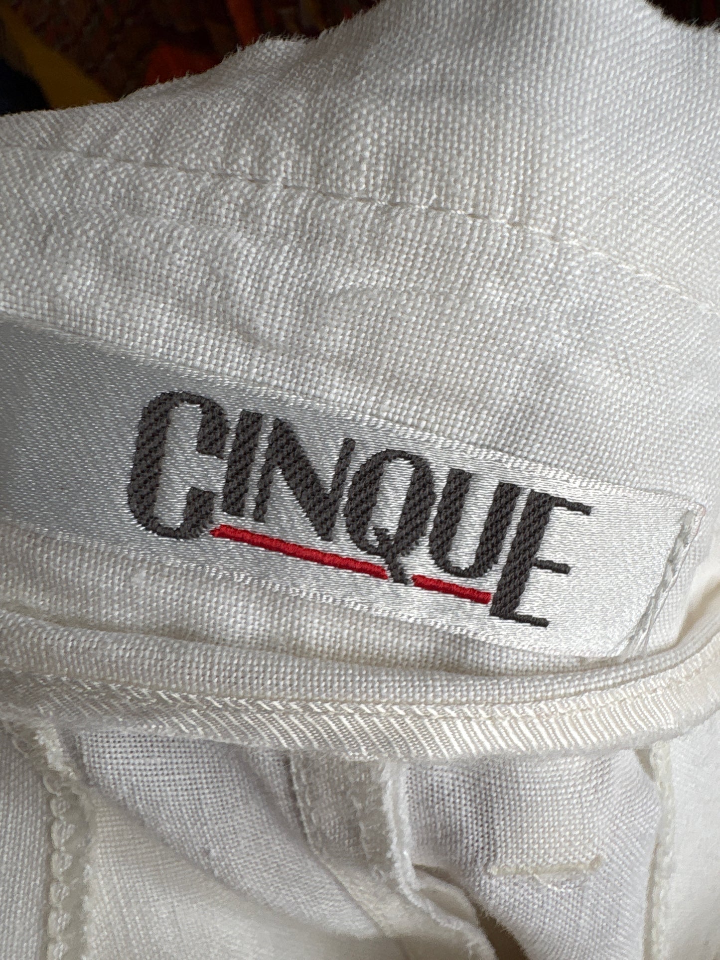 Pantaloni vintage din in premium cu pense adânci și talie extrem de înaltă