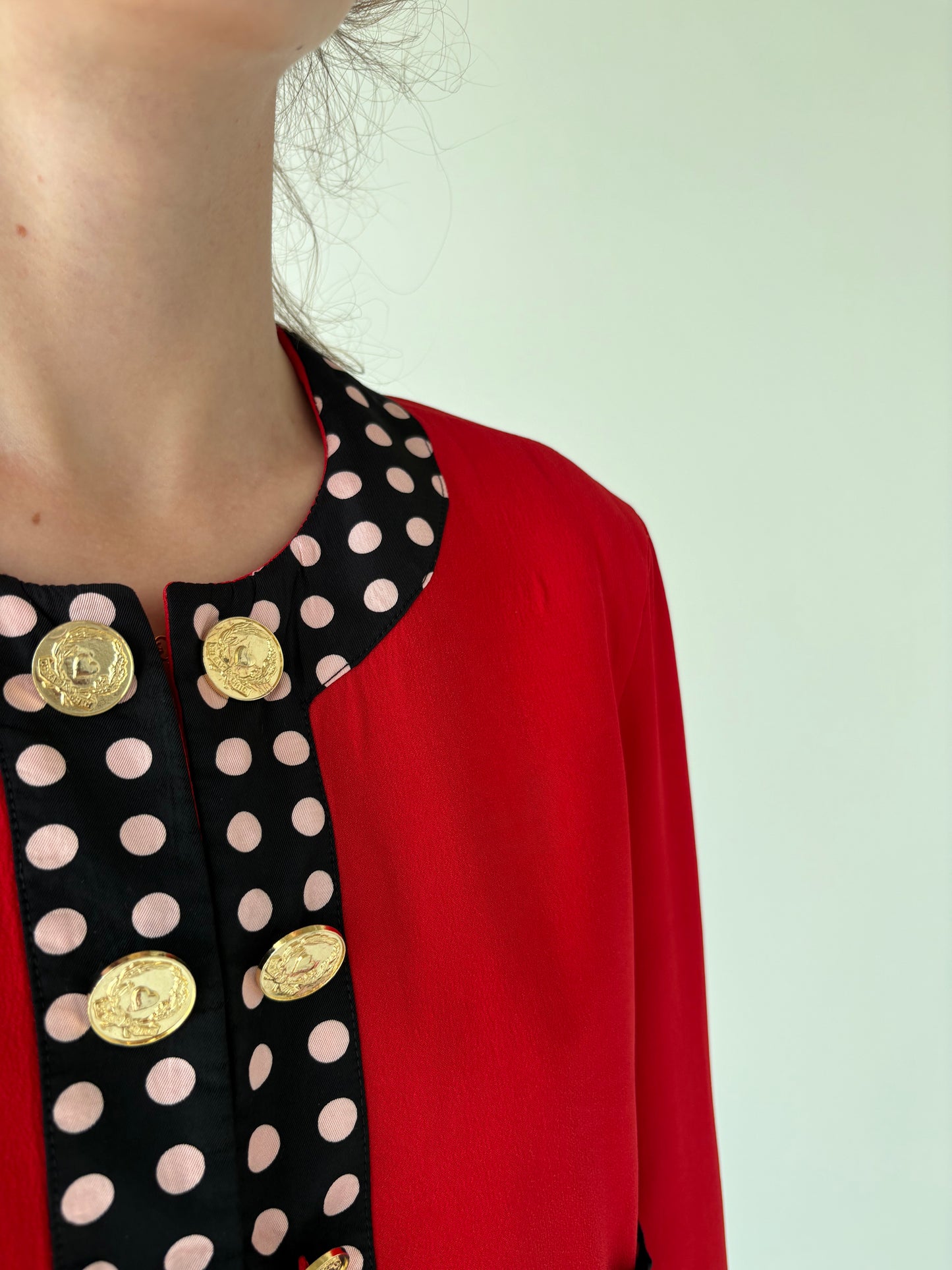 Sacou vintage Moschino in croi specific brandului