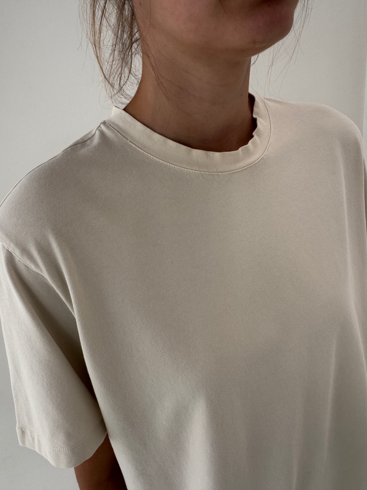 Tricou luxury Trussardi light camel din bumbac ultra confort premium