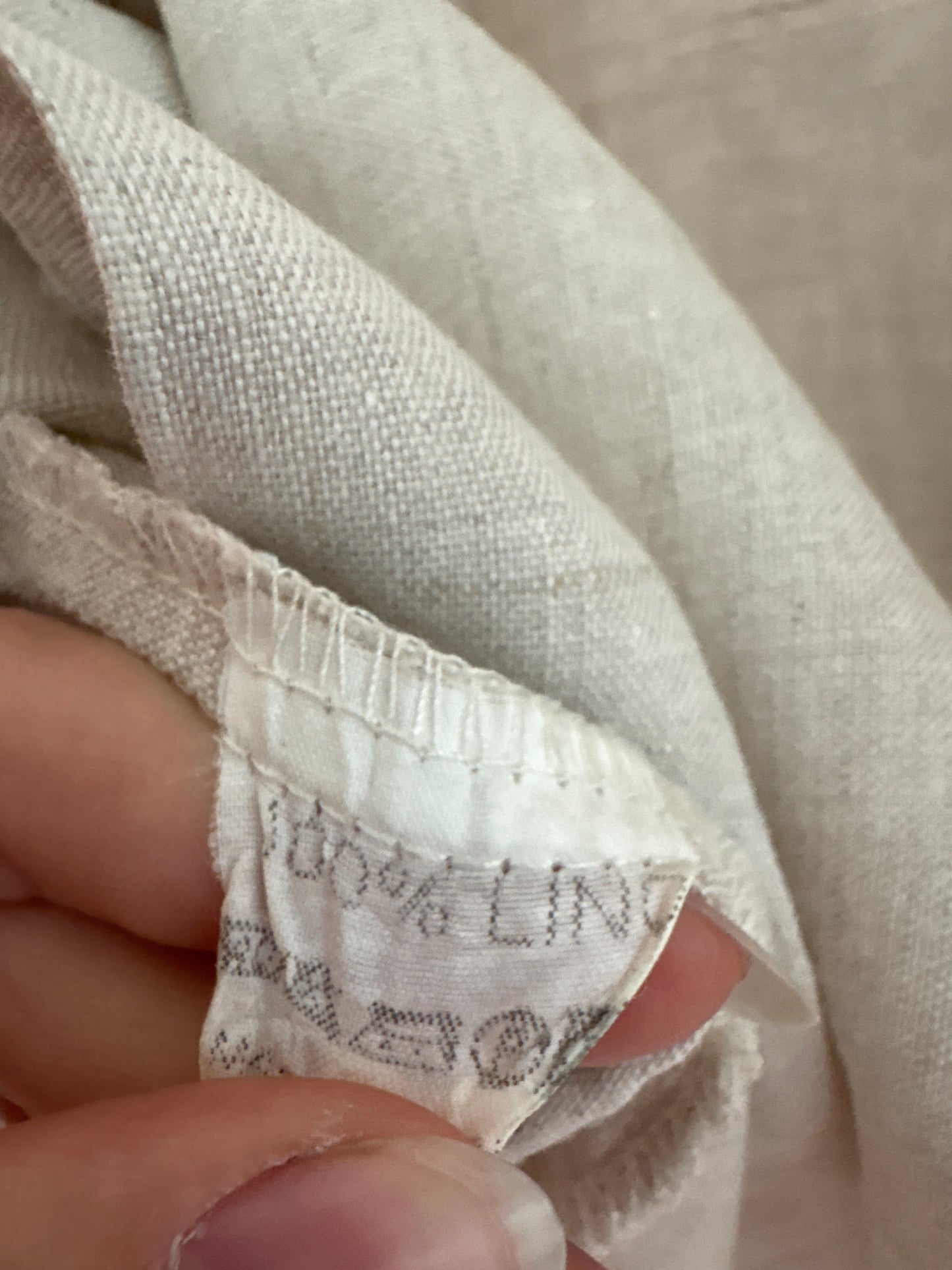 Jacheta off white din pânză excepțională de in în croi lejer