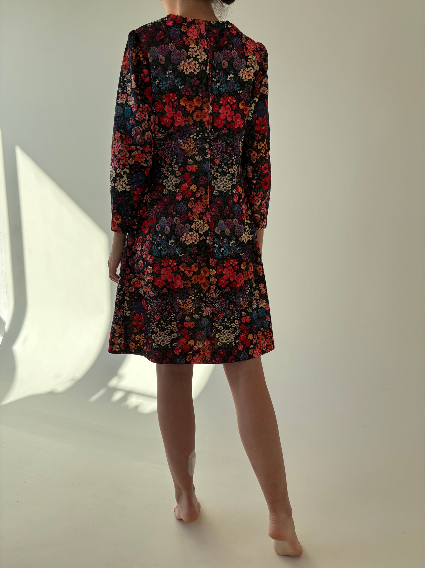 Rochie Old vintage cu print floral superb late 70s