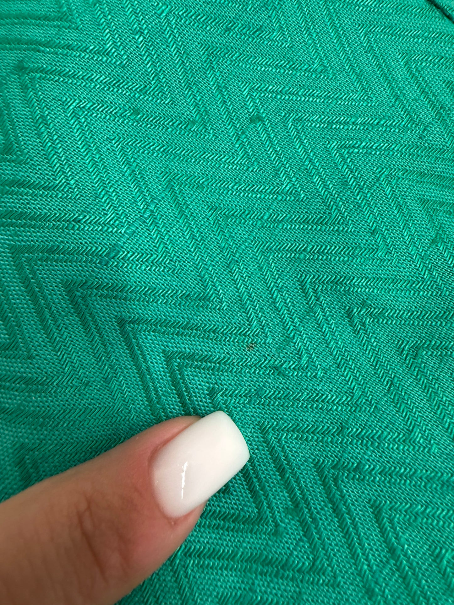 Rochie vintage emerald green cu aplicații manuale din pânză luxury