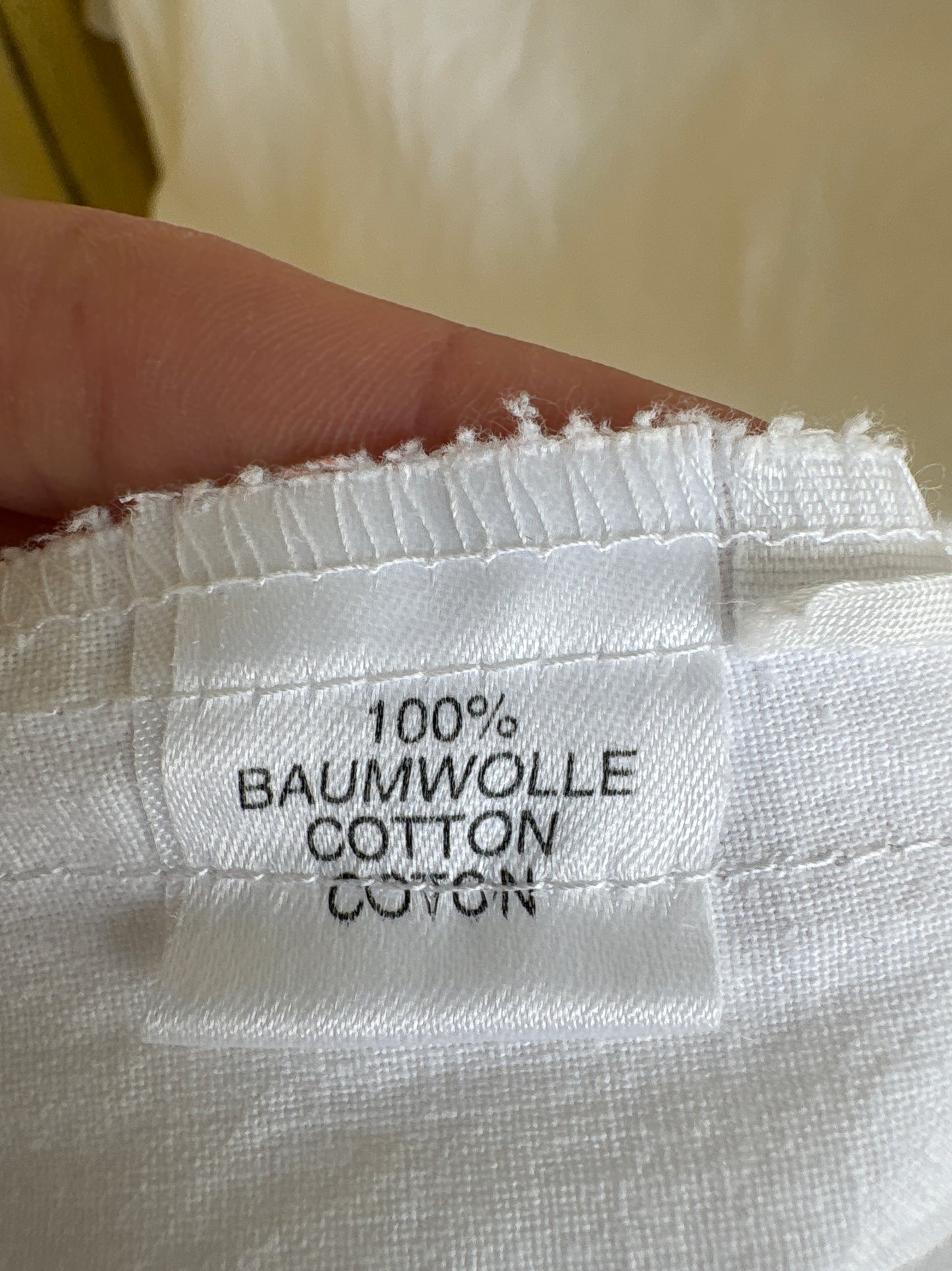 Top vintage cu broderie anglaise din pânză excepțională de bumbac