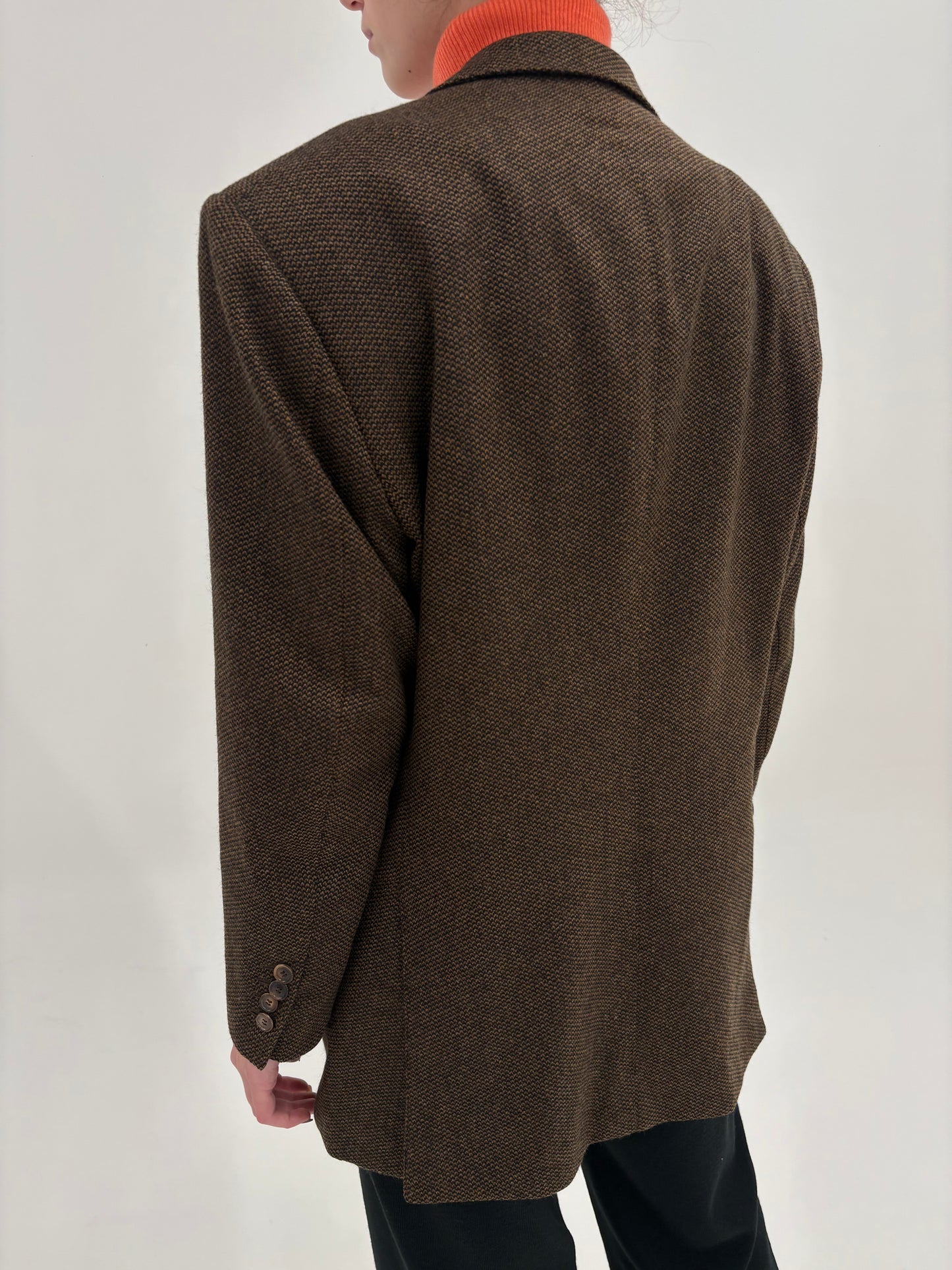 Sacou ultra luxury Loro Piana din 100% cașmir persoane petite