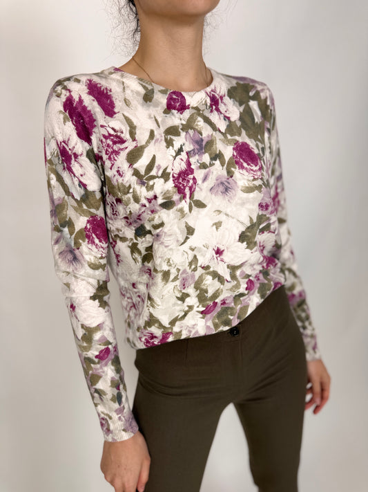 Bluză din bumbac cu print floral