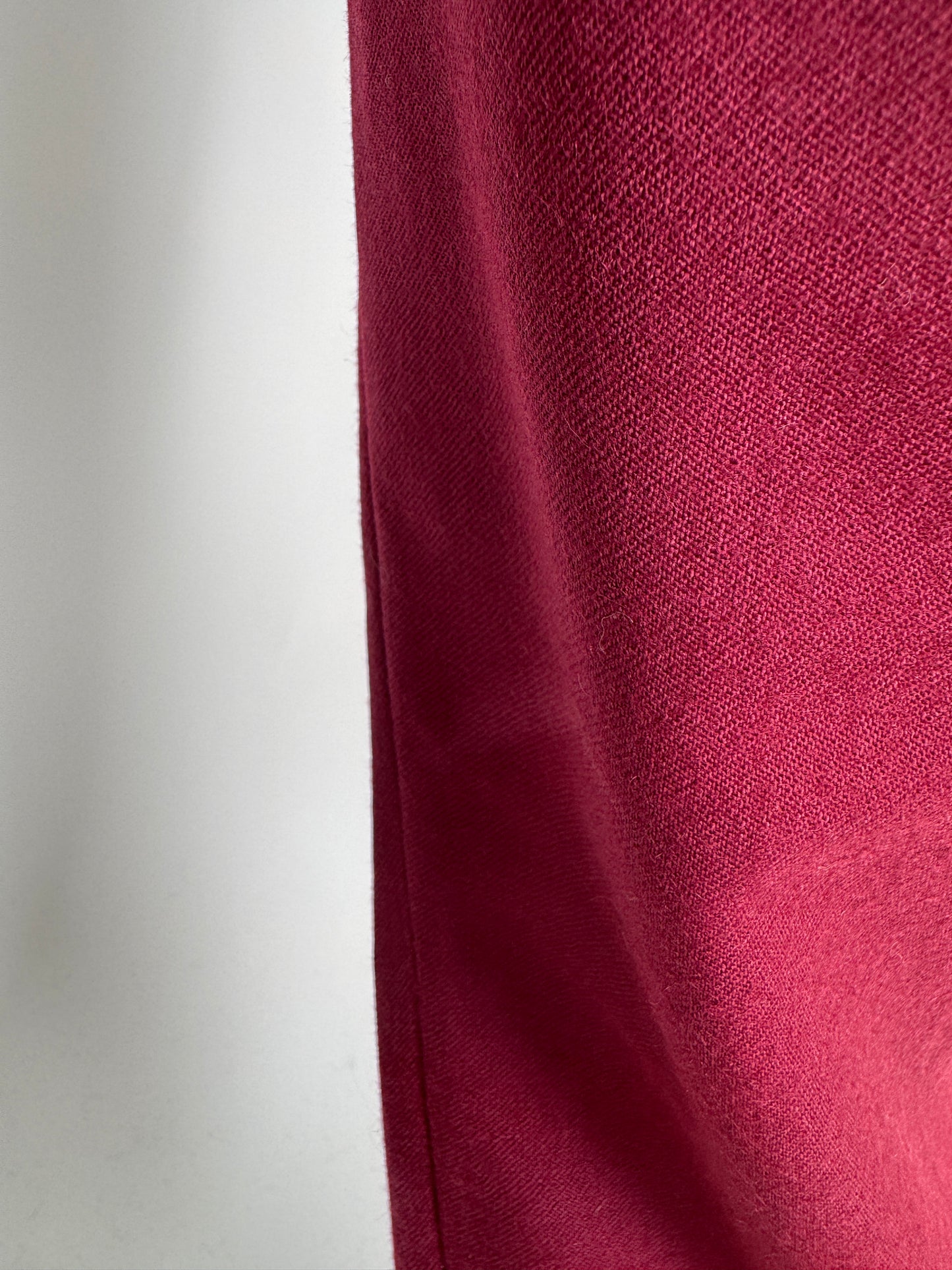 Maleta burgundy tall din lana merino extrafina