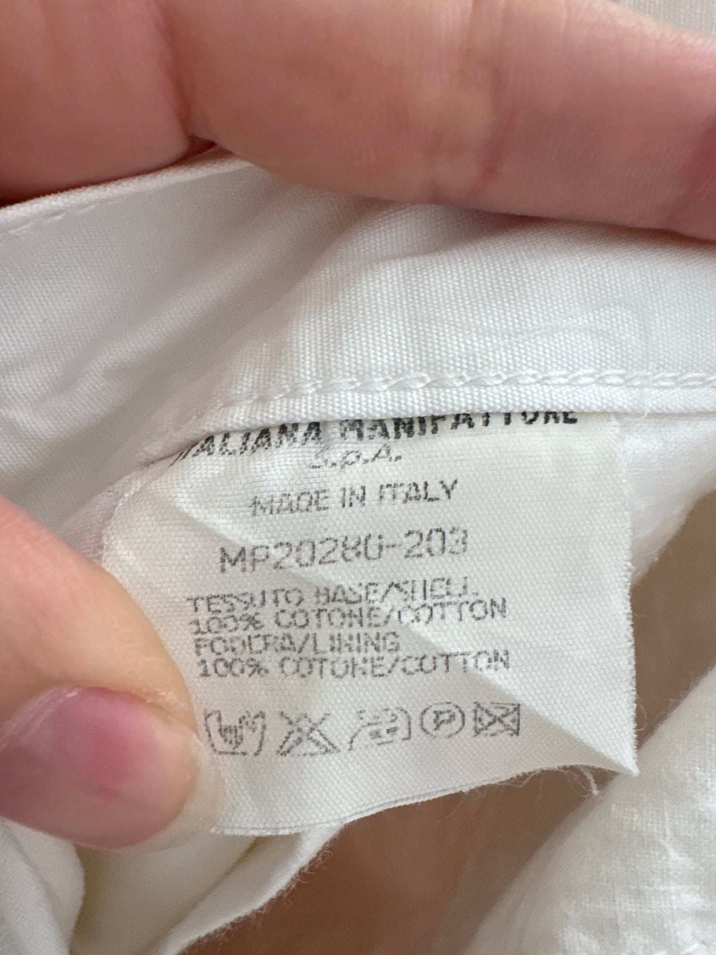 Pantaloni vintage Valentino scurți din poplin excepțional de bumbac