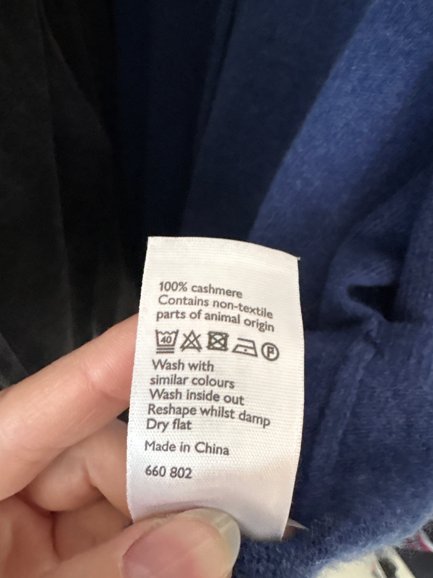 Cardigan din cașmir jeans blue