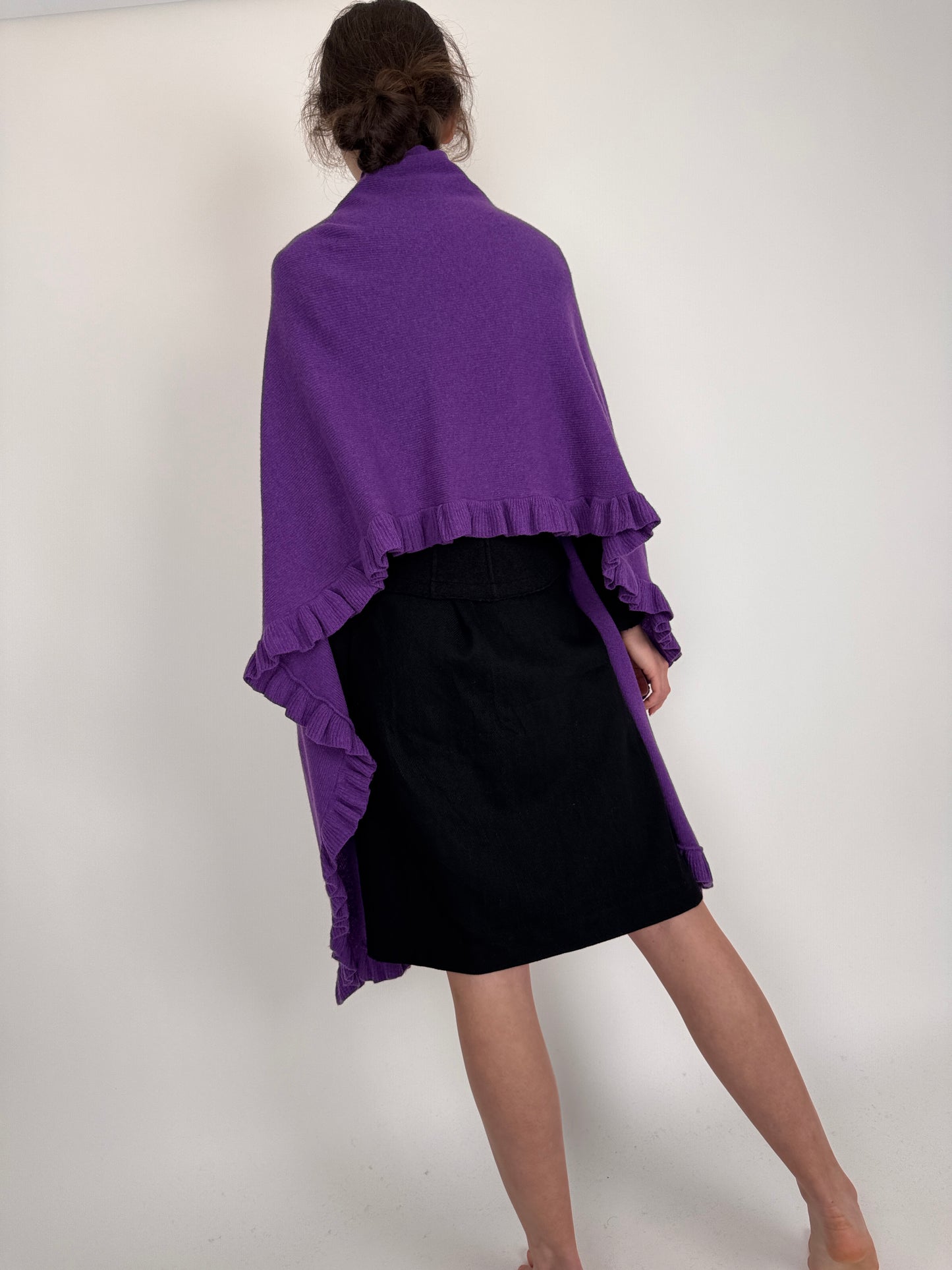 Capa true purple din lana extrafina
