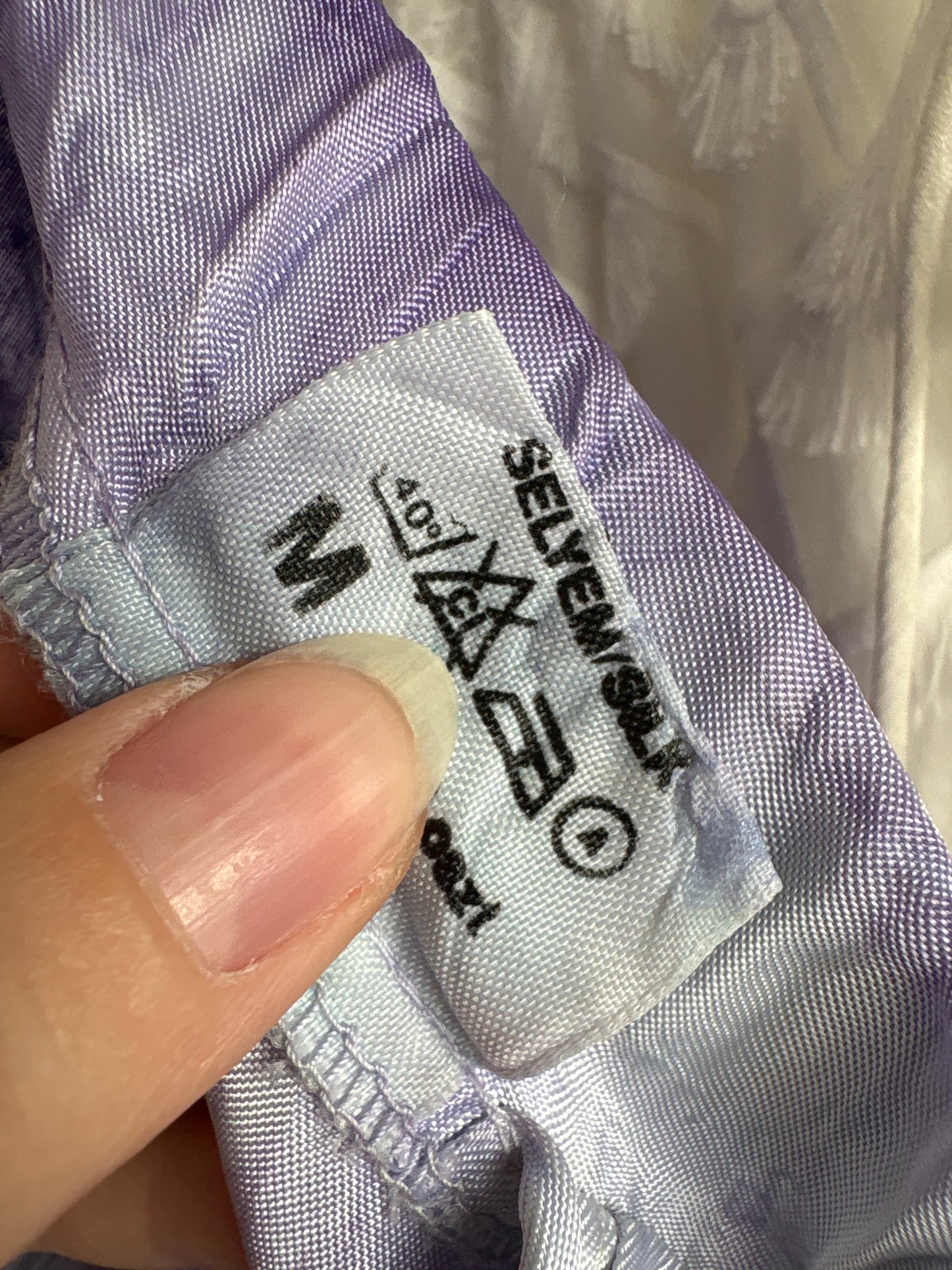 Fusta ultra amplă maxi de designer din twill de mătase naturală cu print manual