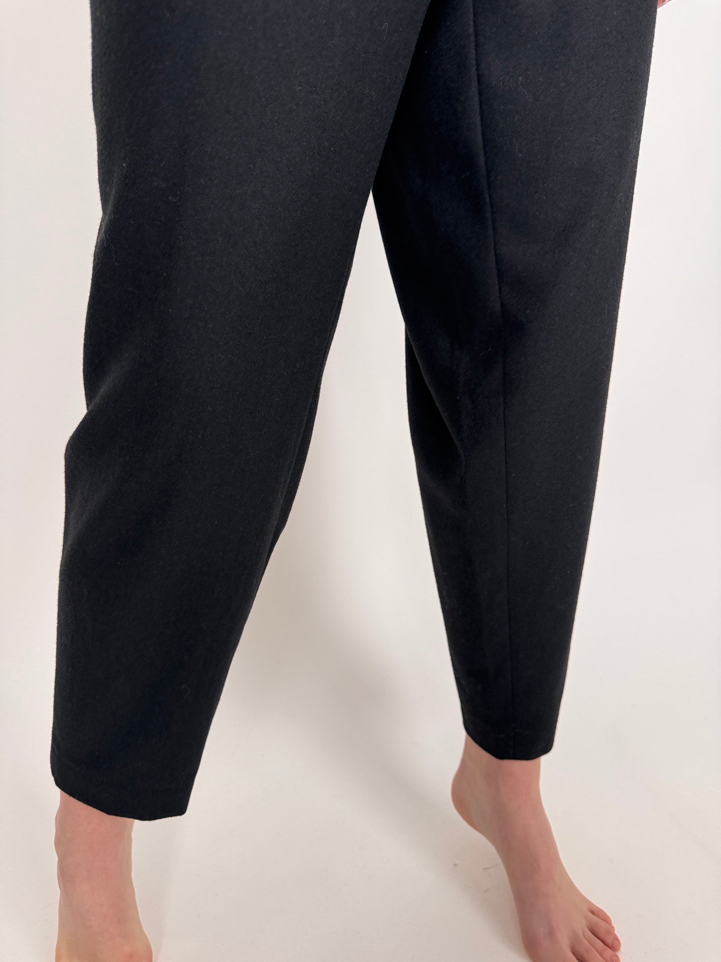 Pantaloni plus size tall din lanita extrafina ușor strech