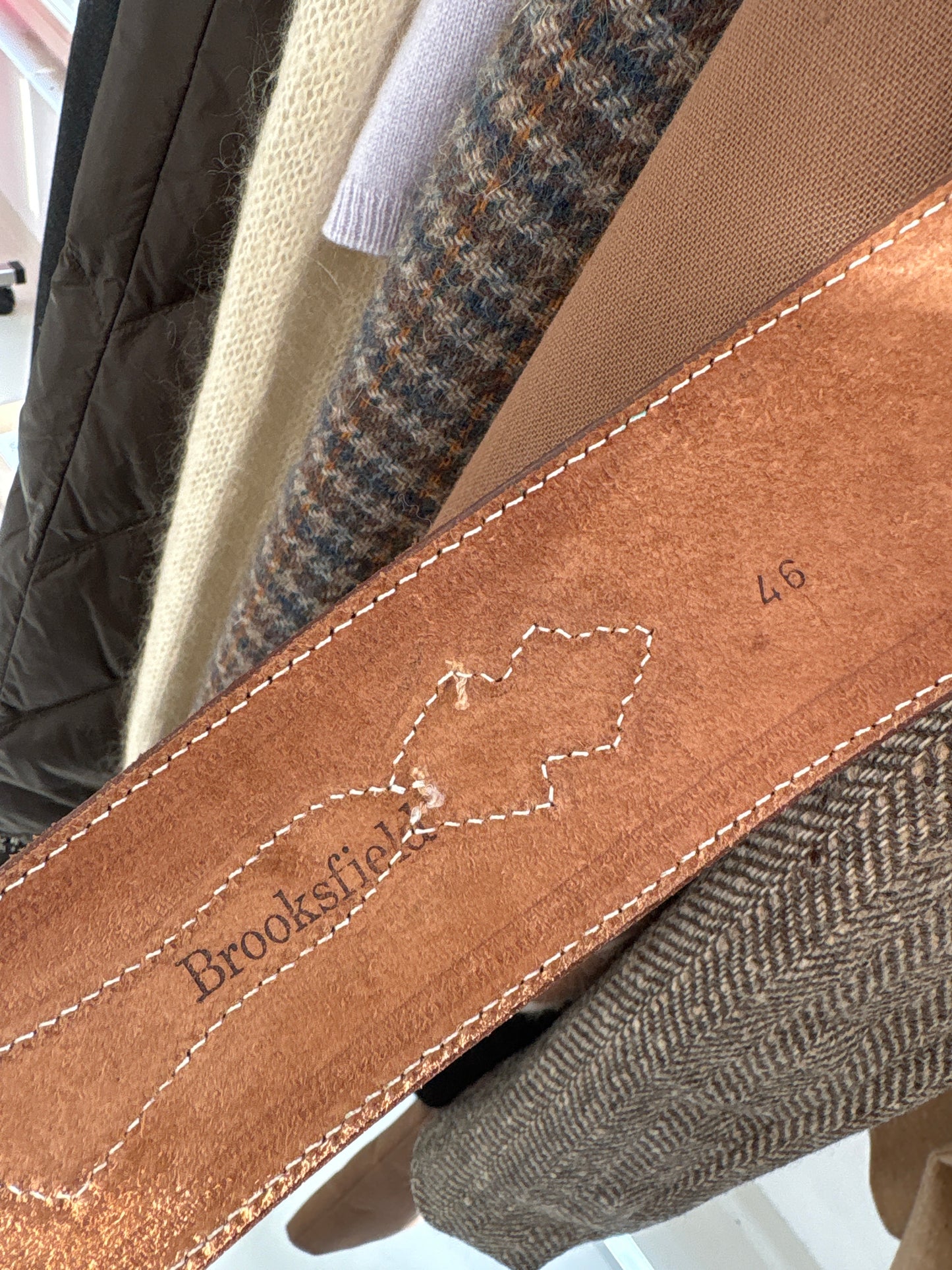 Centura masivă din piele naturală groasă caramel brown