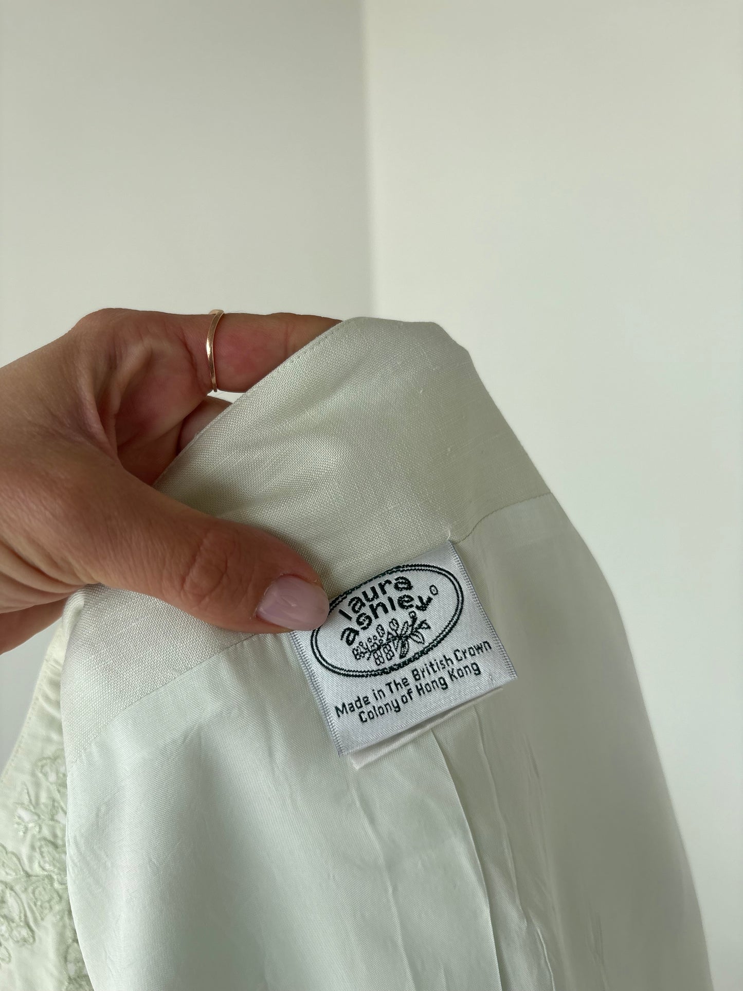 Set vintage luxury din pânză pistachio green cu broderie excepțională