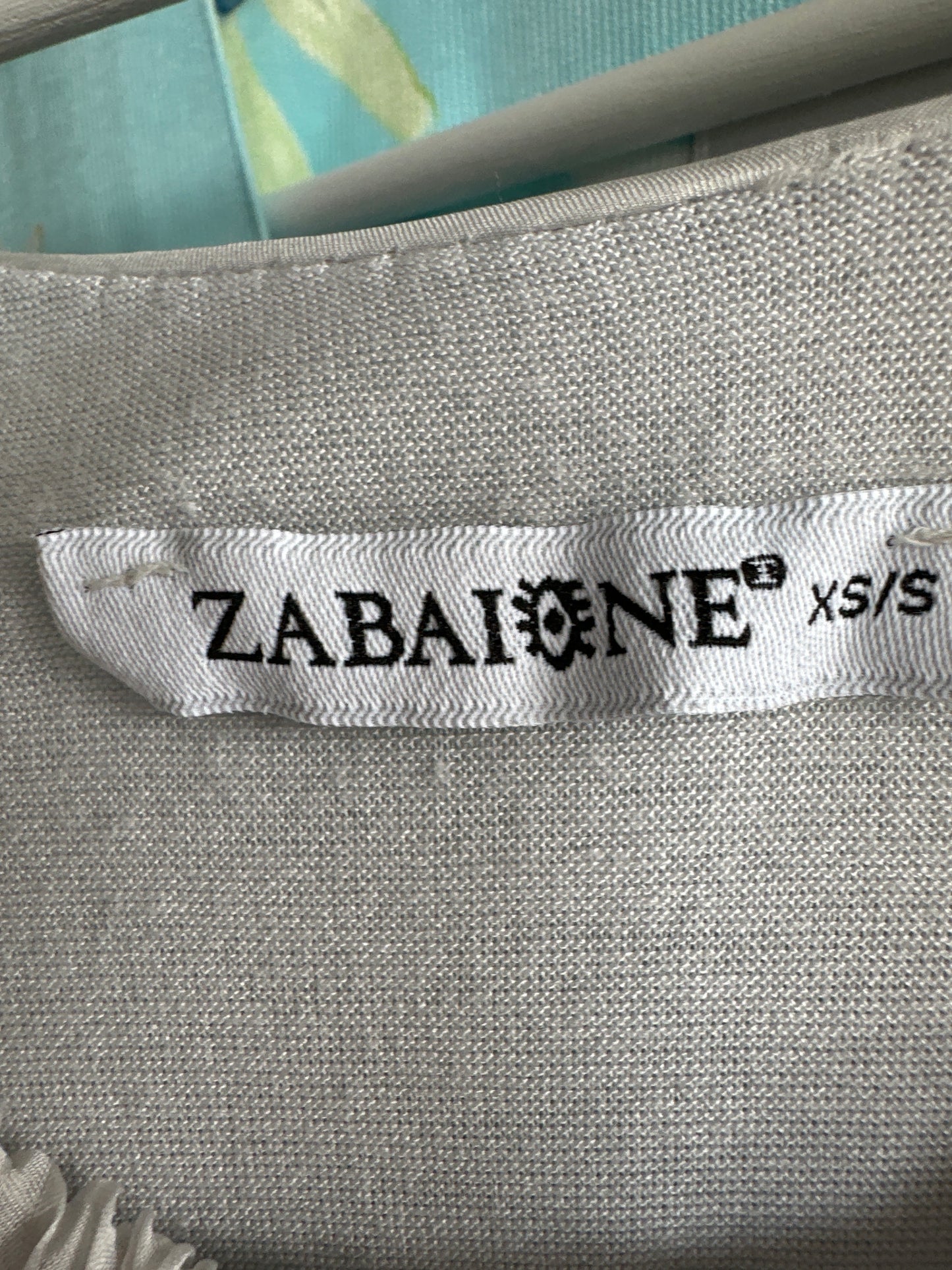 Top silver gray din mix de mătase naturală