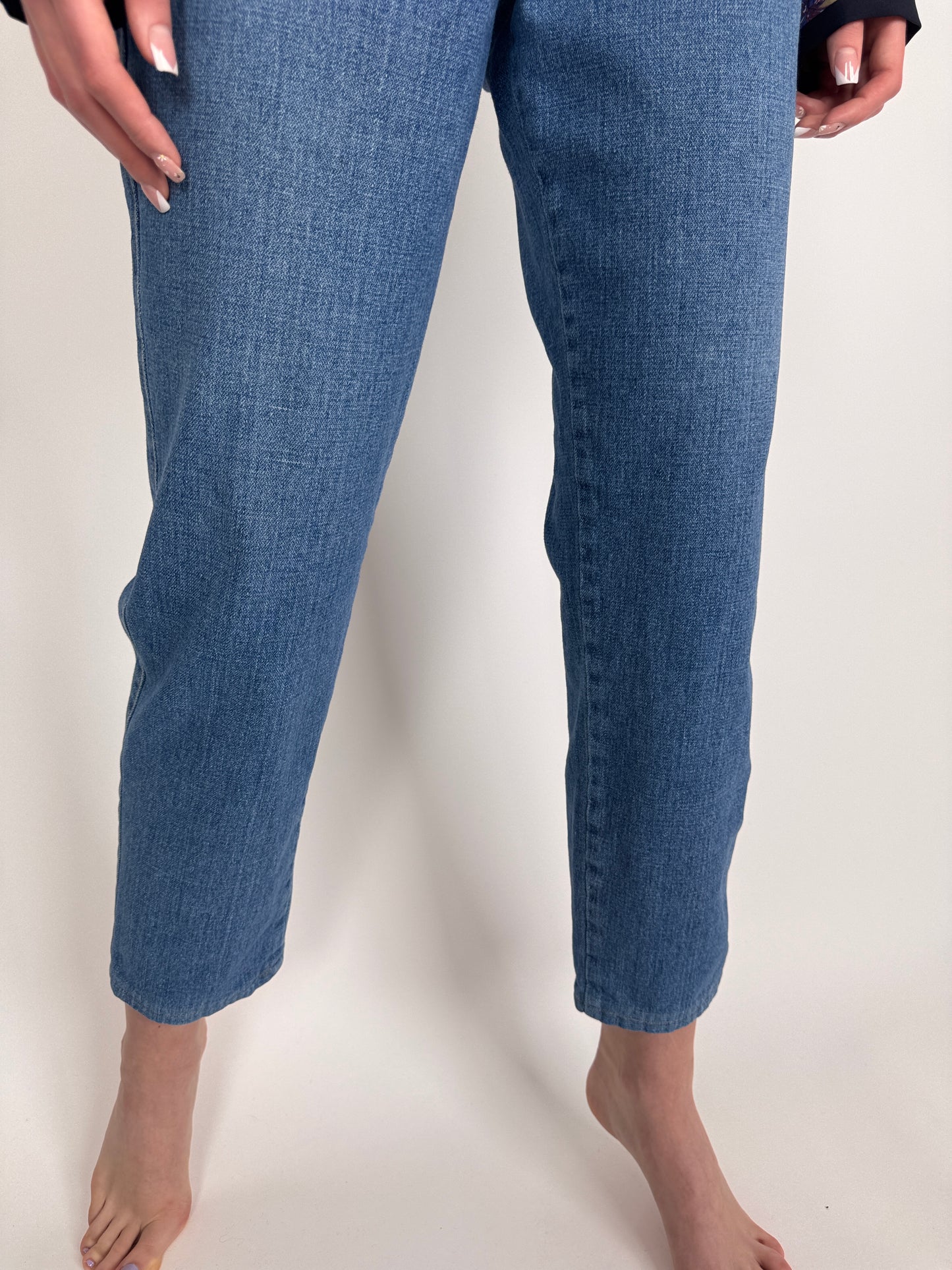 Jeanși vintage premium cu talie înaltă classic wash and fit