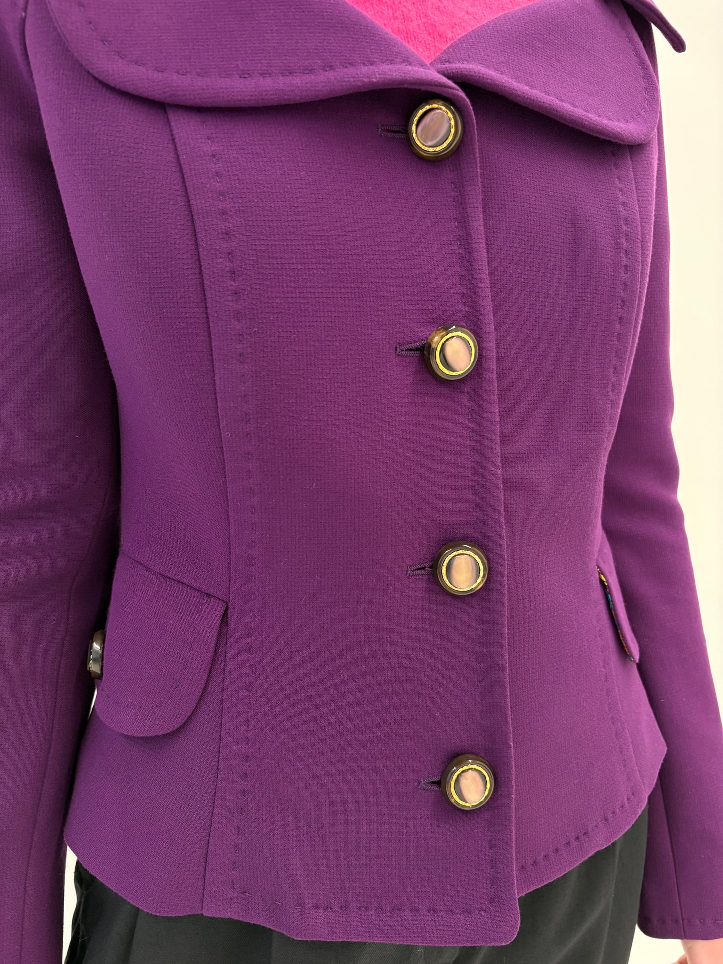 Sacou cambrat Dolce& Gabbana aubergine