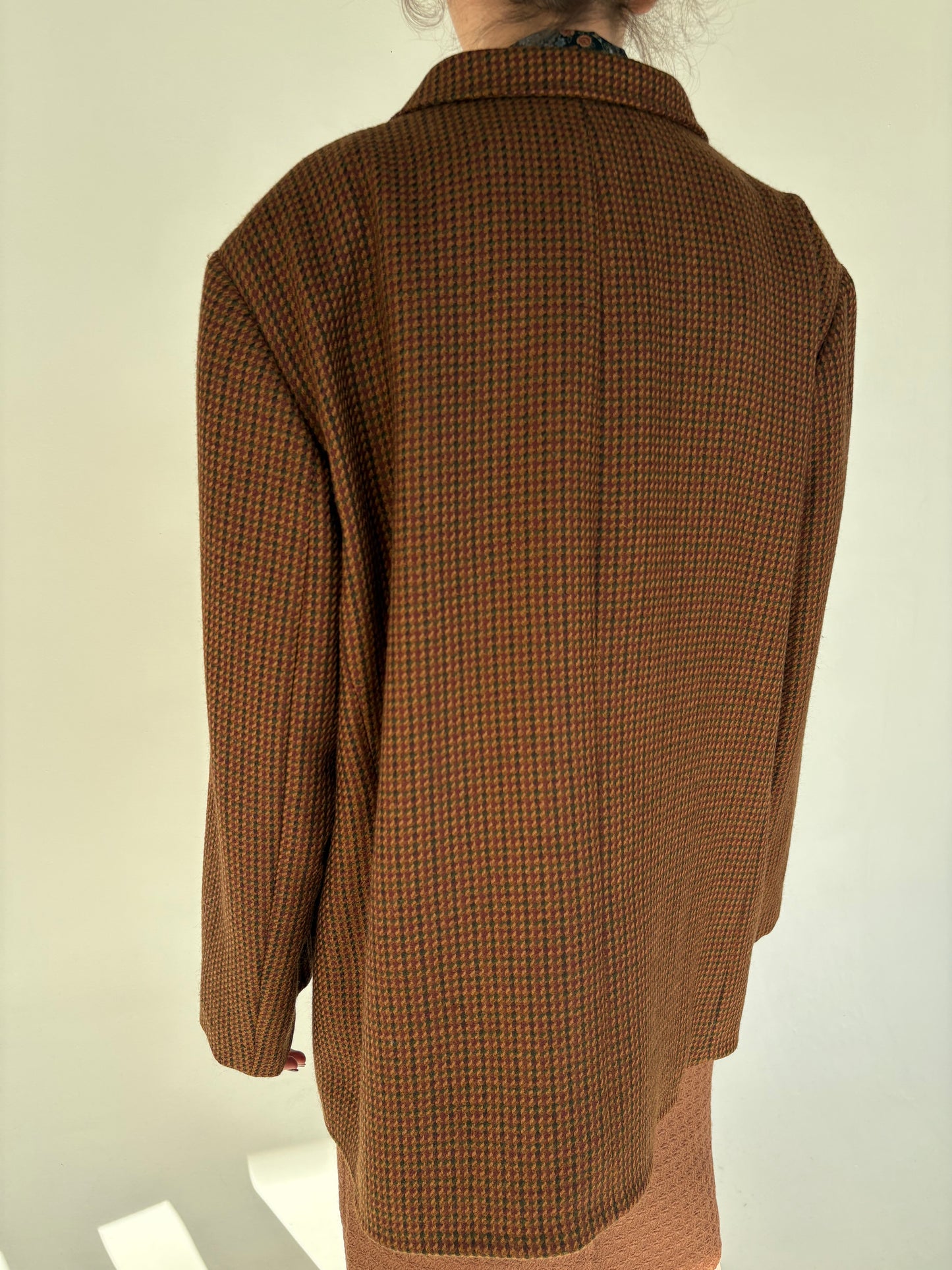 Sacou din tweed excepțional de lana extrafina gros în culori superbe