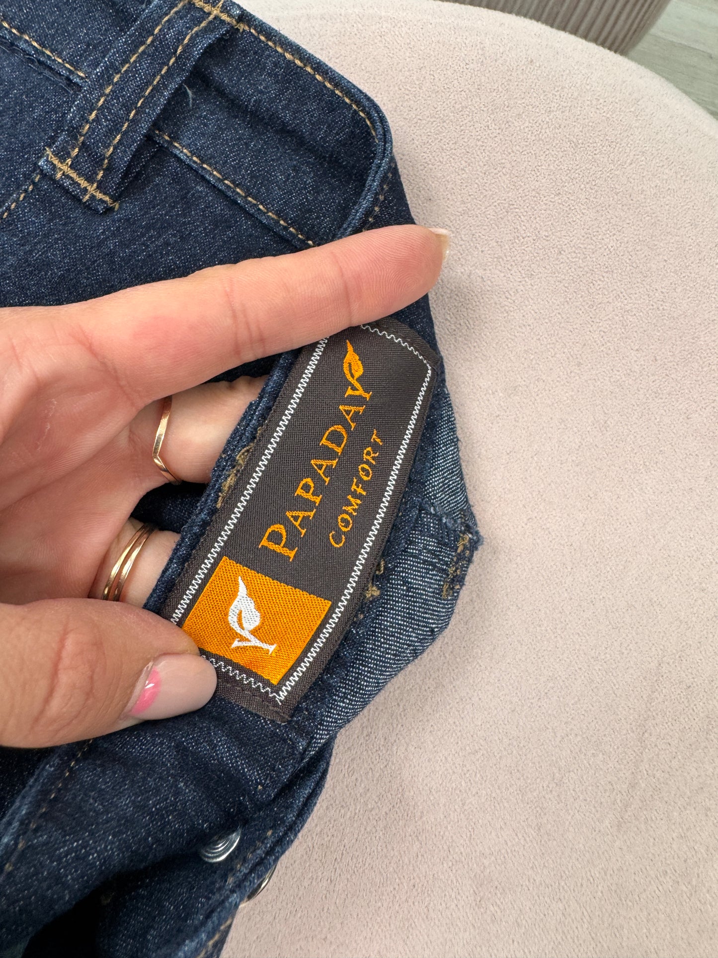 Jeanși tall confort cu efect de slimming modelatori