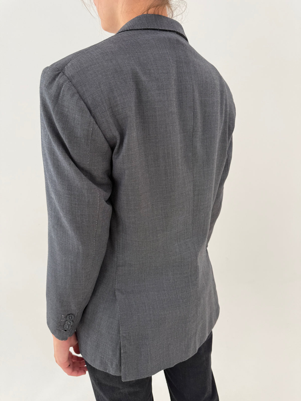 Sacou high end sartorial italian din stofă ultra luxury super 150’s din lana și cașmir
