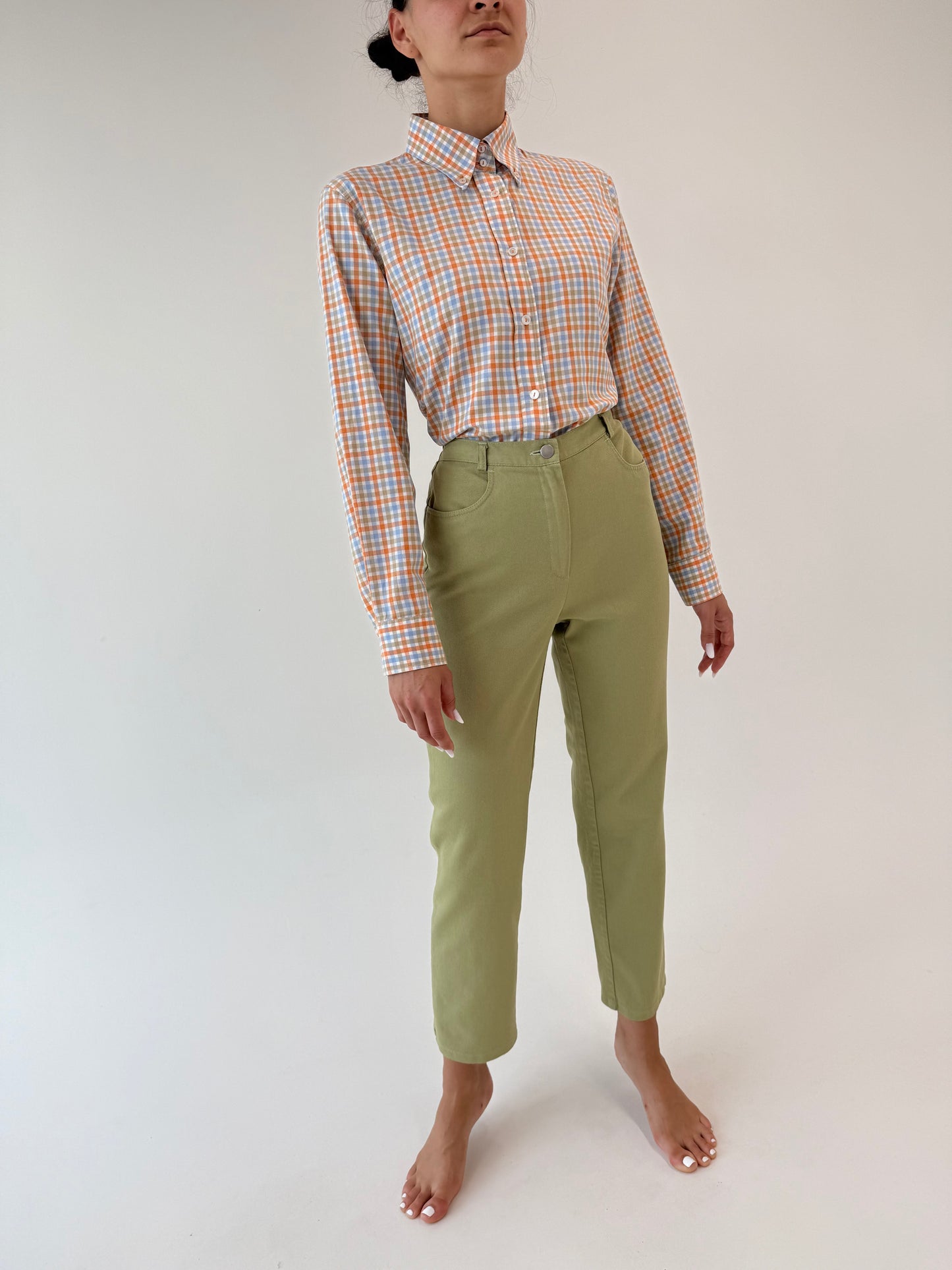 Jeans vintage ultra confort seaweed green modelatori