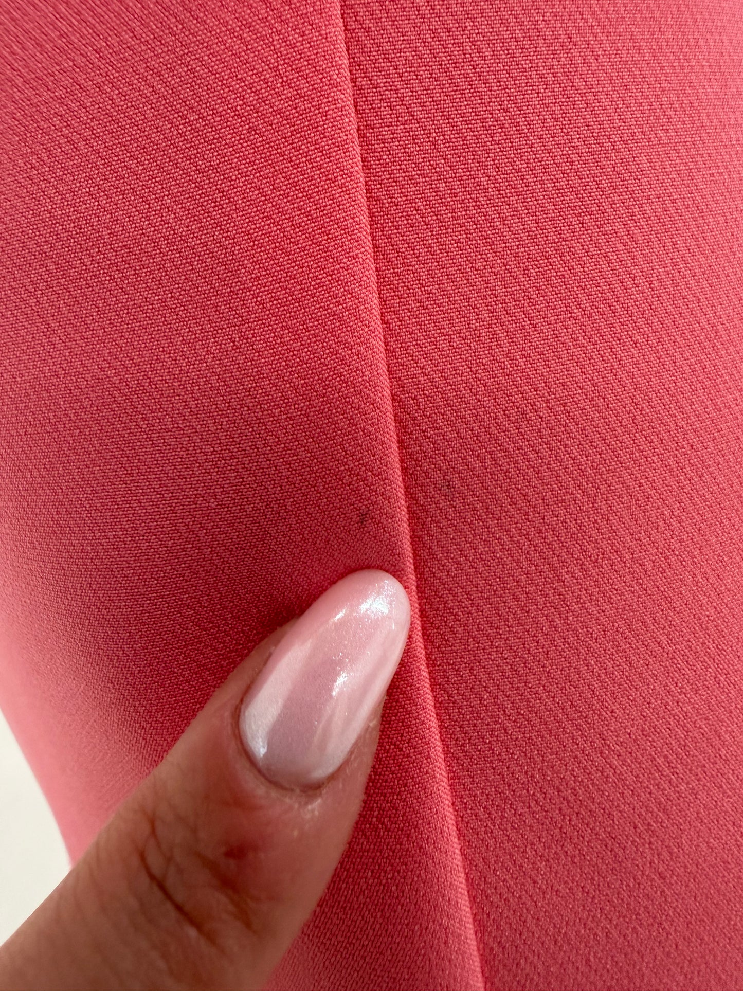 Fustă maxi creion flamingo pink cu clor adânc din crepe modelator