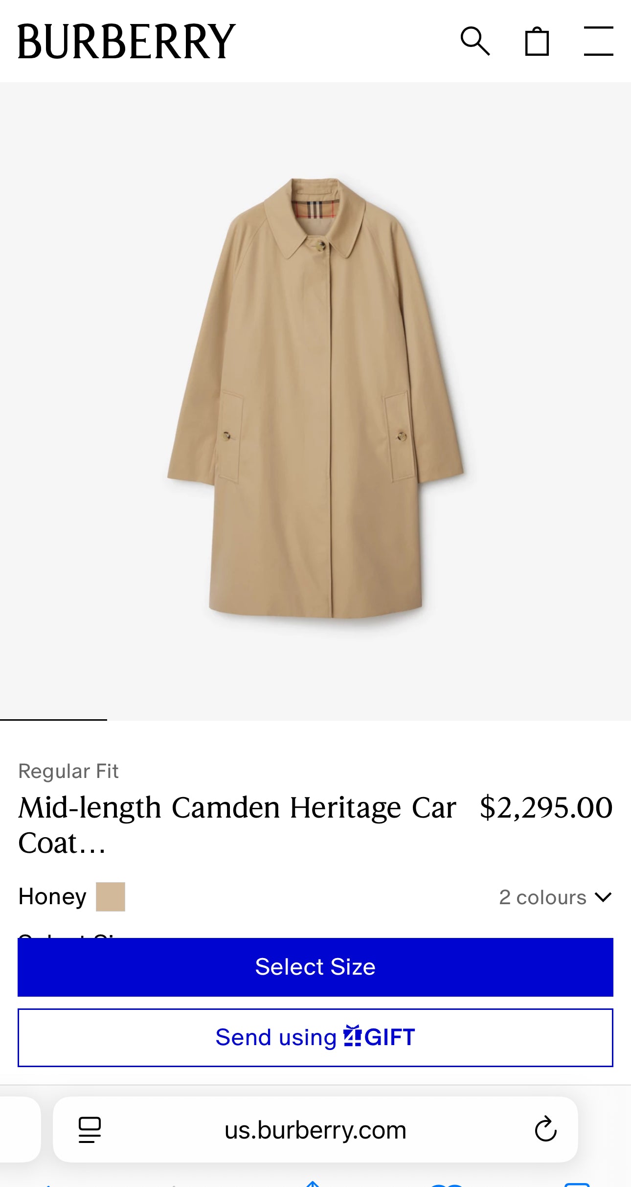 Trench Burberry in croi clasic actual impermeabil