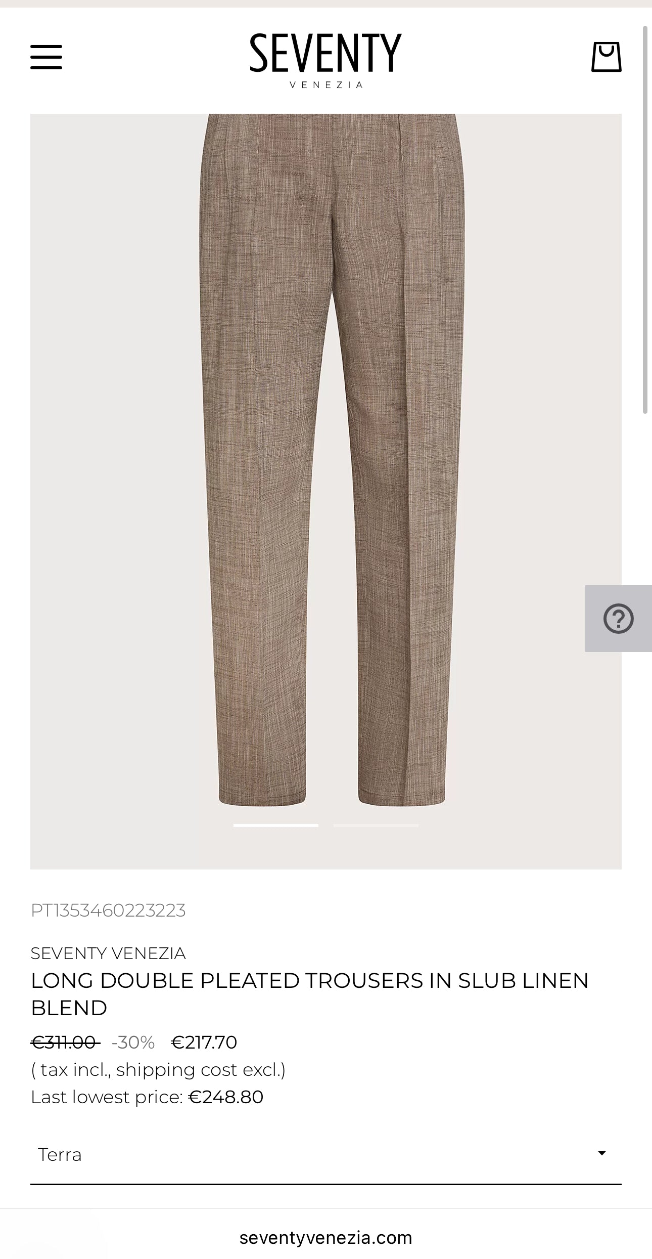 Pantaloni cu dungi fine verticale roz pudrat de brand luxury italian