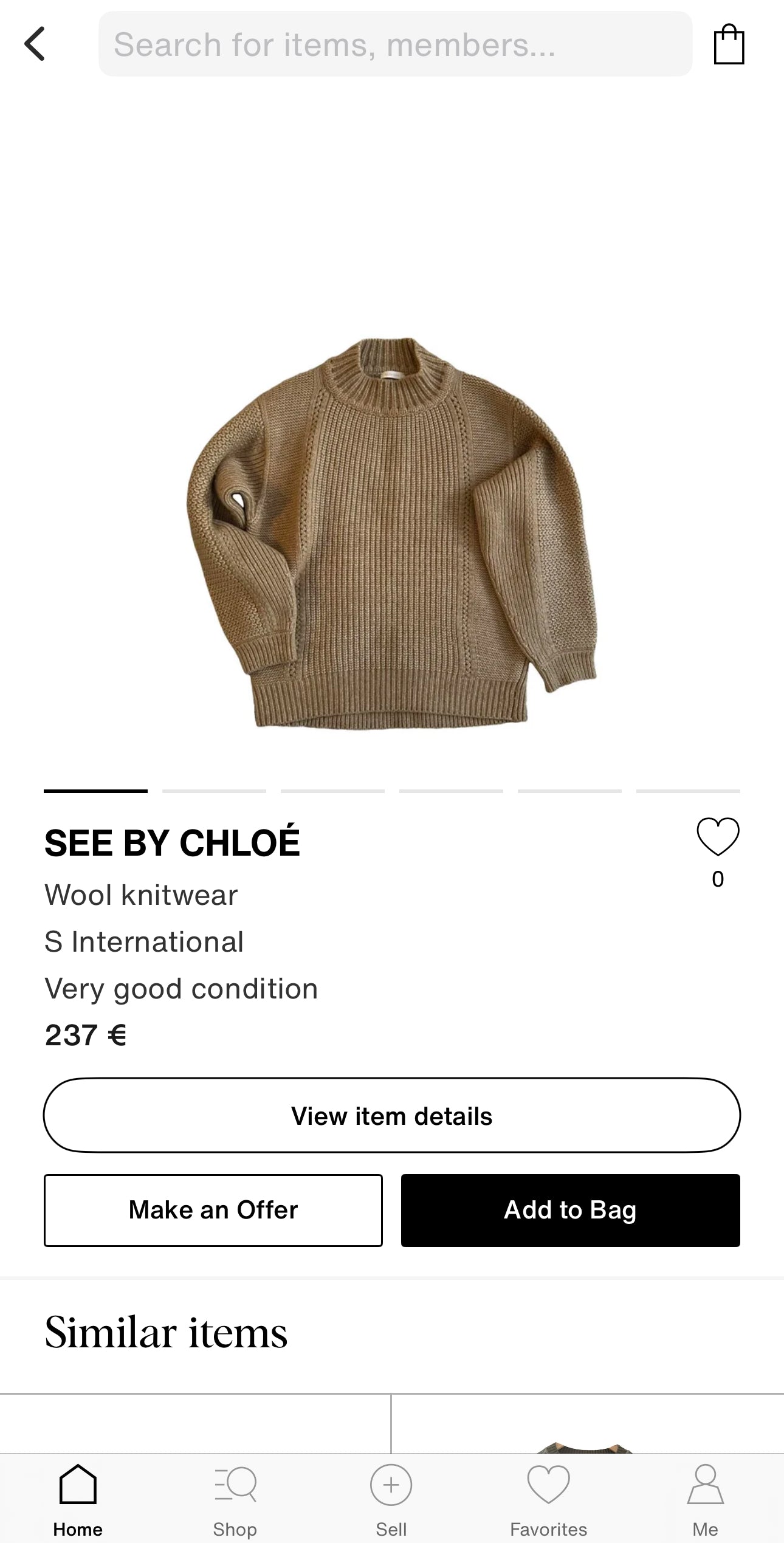 Pulover See by Chloe cu influențe casual