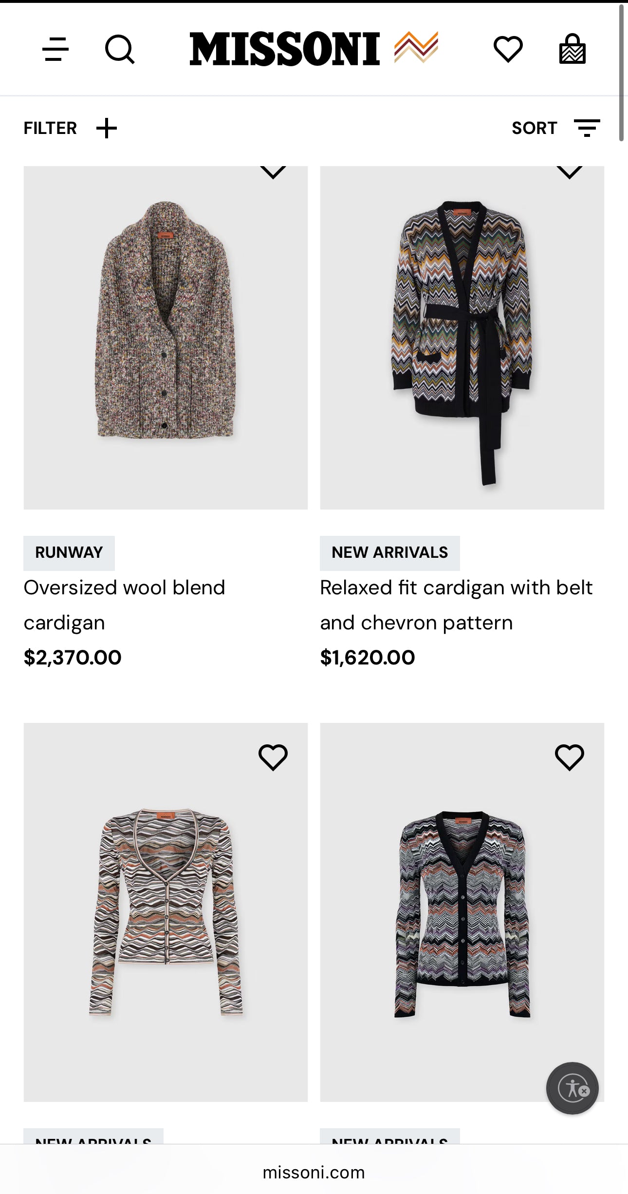 Cardigan ultra luxury Missoni tip jachetă din lana super groasă