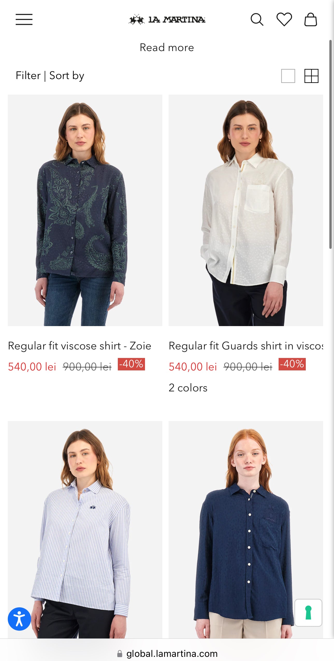Cămașa de brand premium La Martina în croi ușor cambrat