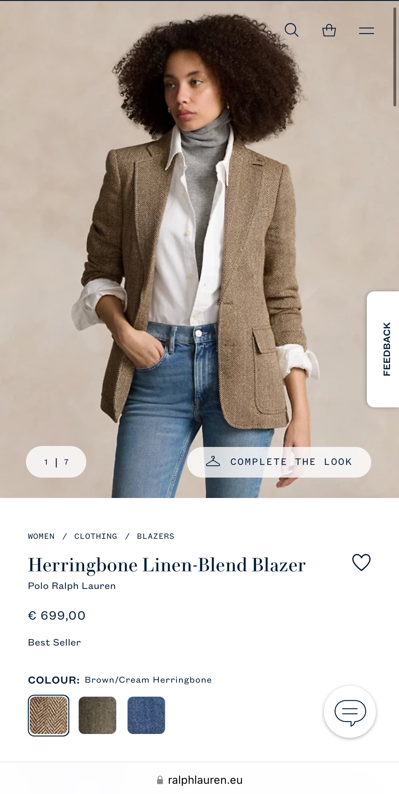 Sacou luxury cambrat Ralph Lauren din stofă plină de lana extrem de fină