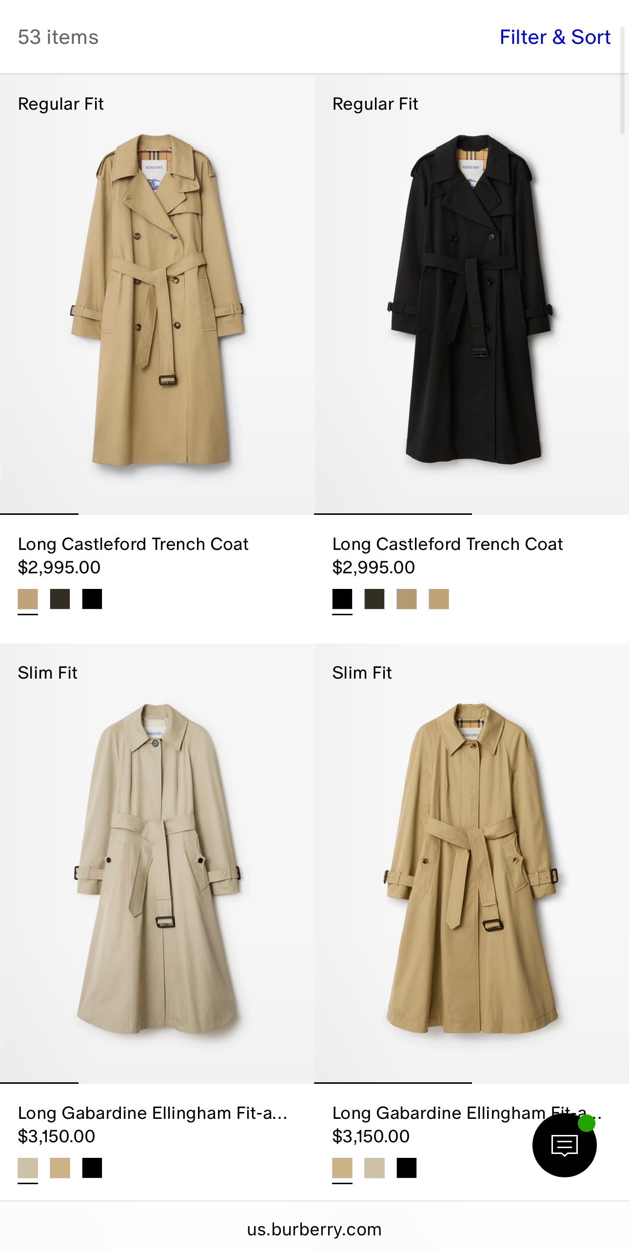 Trench vintage Burberry camel din gabardină
