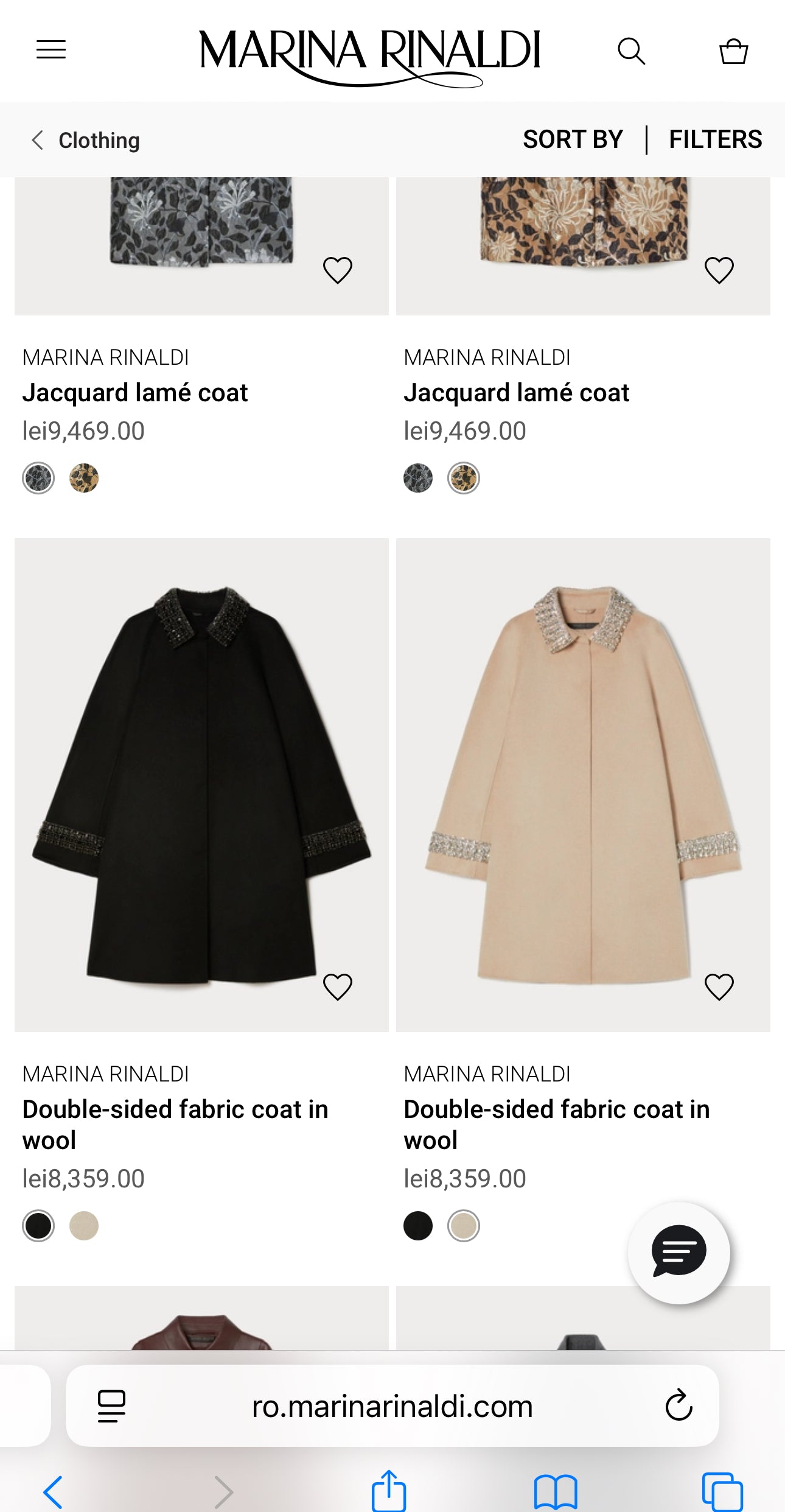 Pardesiu în stil Balenciaga de brand luxury plus size Marina Rinaldi din lana extrafina