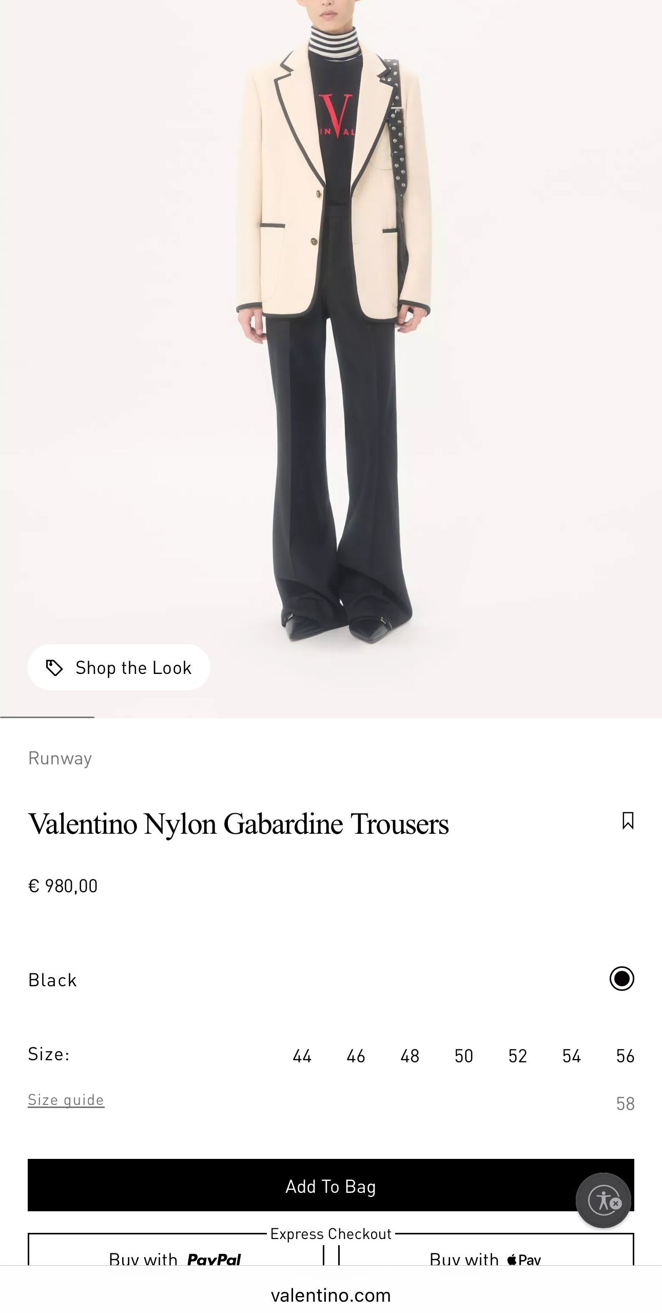 Pantaloni vintage Valentino cu pense din lana extrafina Sage green