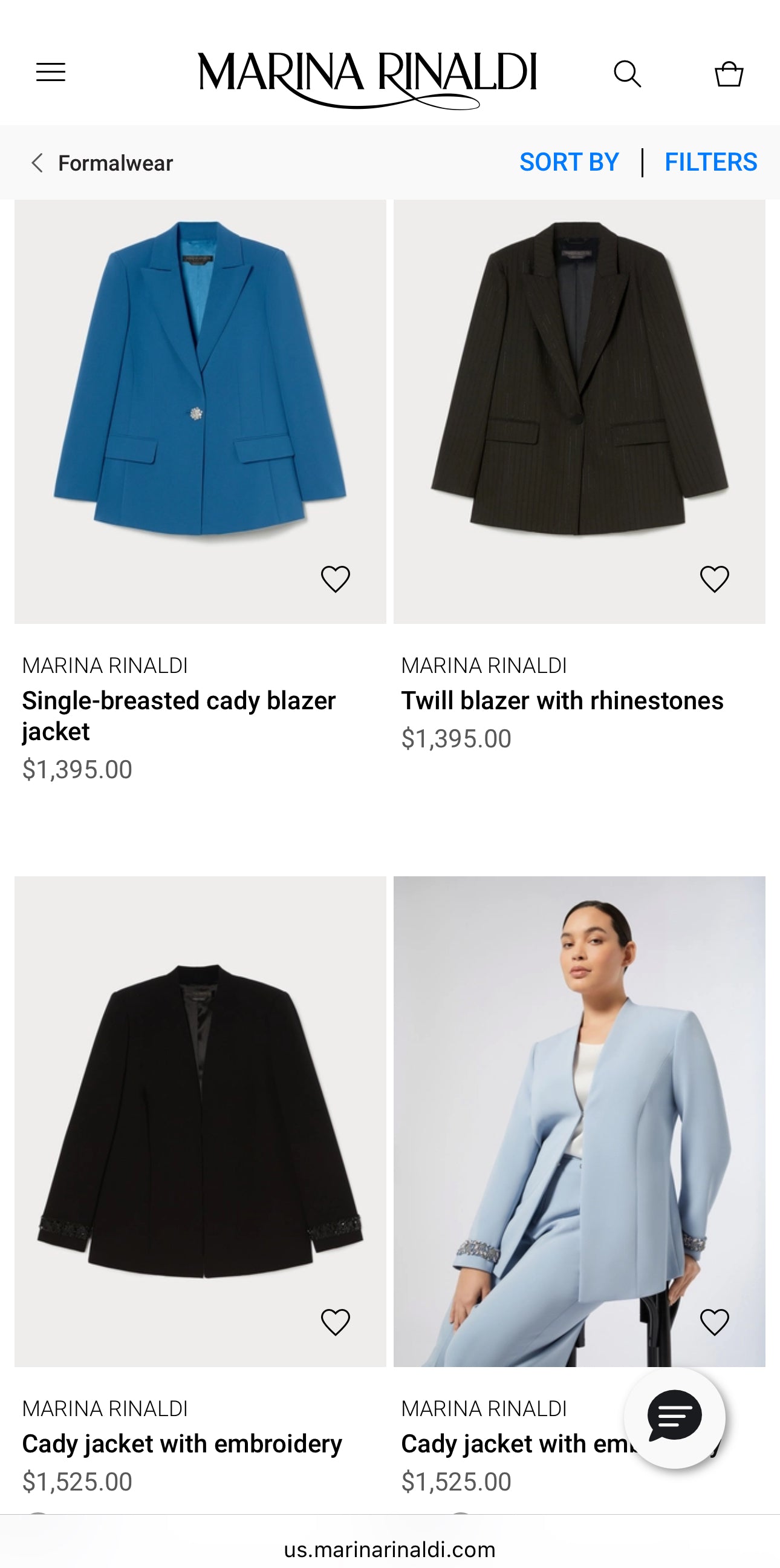 Sacou luxury de ocazie Marina Rinaldi cu lana extrafina și mătase naturală