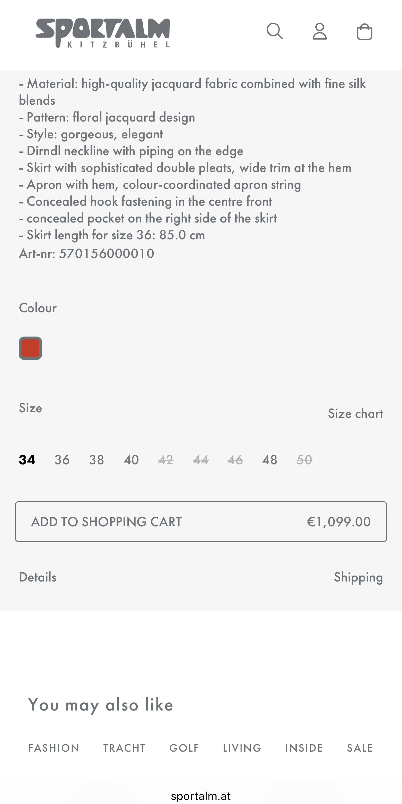 Rochie de brand luxury Sportalm cu corsaj din mătase naturală