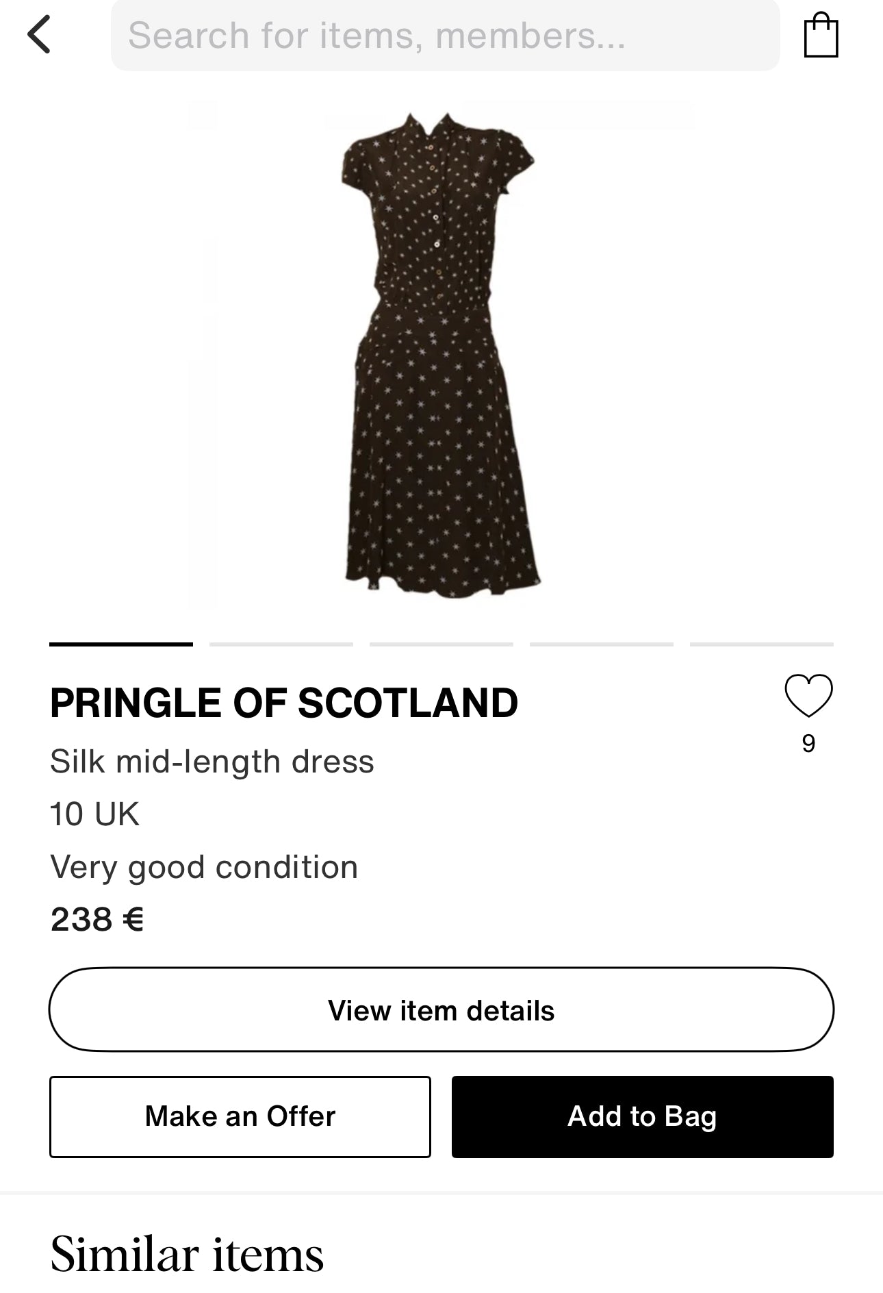 LBD luxury Pringle of Scotland din mătase naturală și dantelă