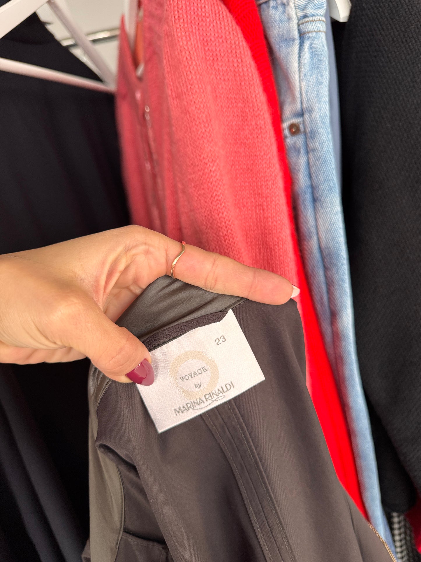 Trench de brand luxury plus size Marina Rinaldi cu dublură de iarnă detașabilă